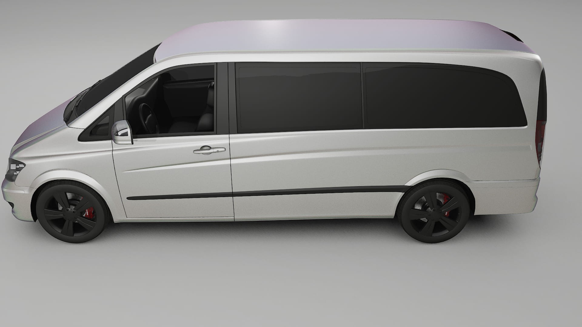 Mercedes Viano Extralong W439 Facelift LCI TPU Lackskyddsfilm | NEBULA Färgskiftande PPF – Komplett Förskuret Kit