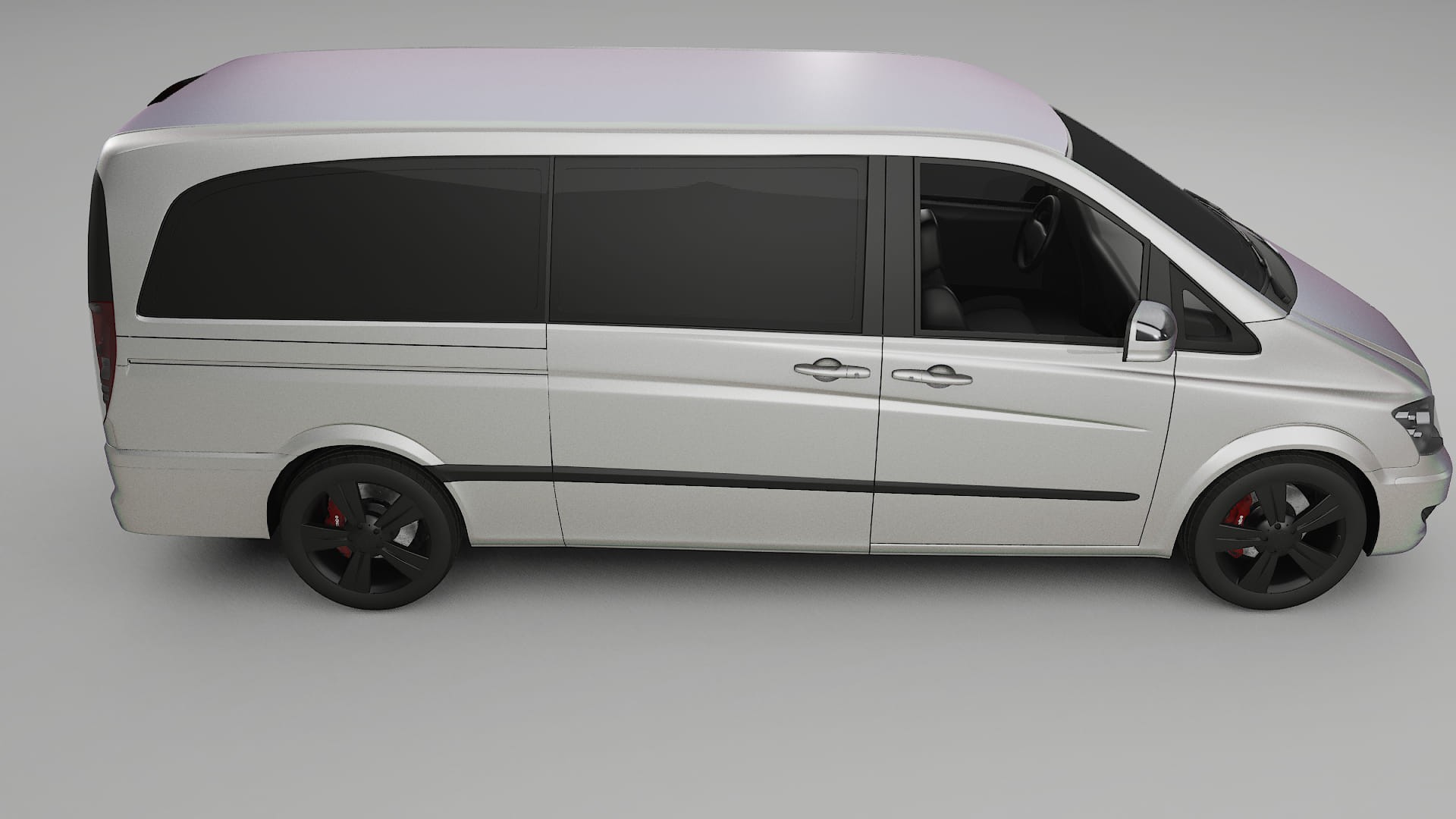 Mercedes Viano Extralong W439 Facelift LCI TPU Lackskyddsfilm | NEBULA Färgskiftande PPF – Komplett Förskuret Kit