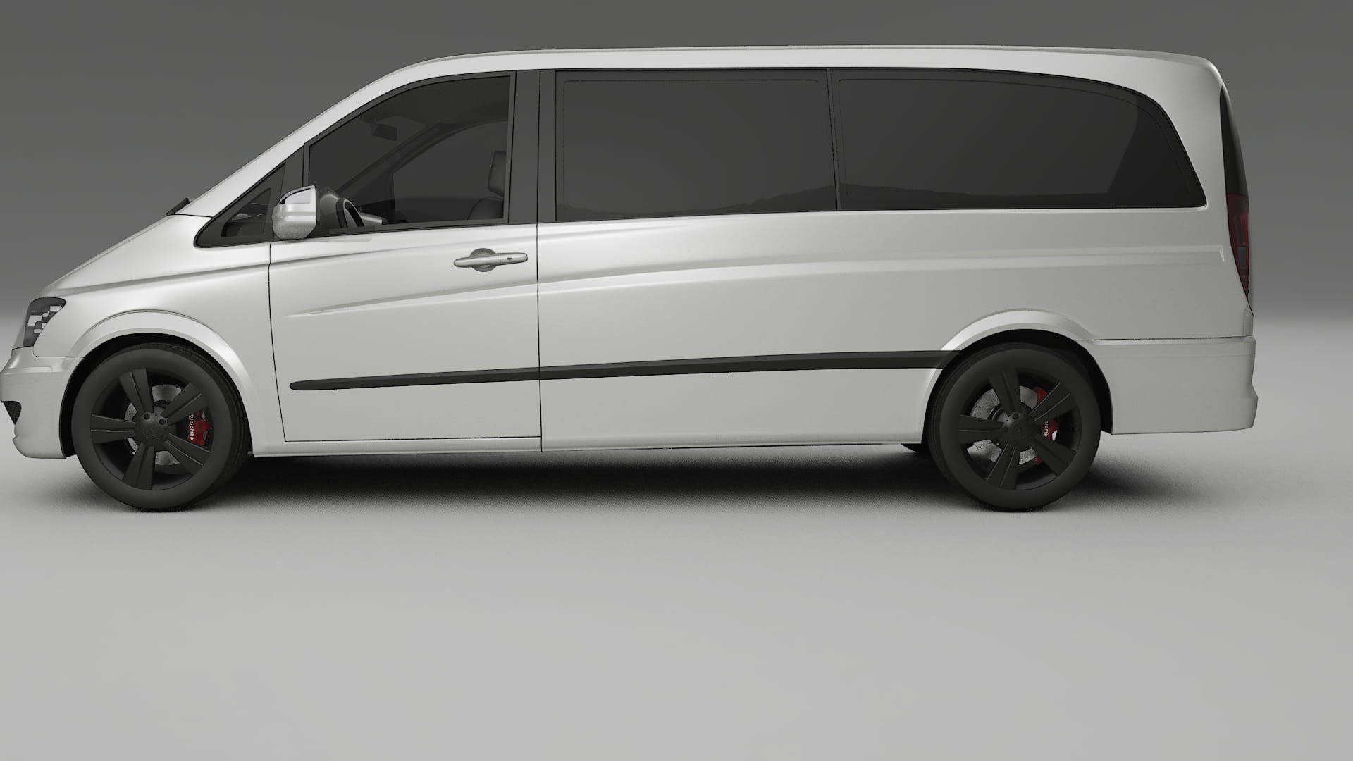 Mercedes Viano Extralong W439 Facelift LCI TPU Lackskyddsfilm | OPAL Färgskiftande PPF – Komplett Förskuret Kit