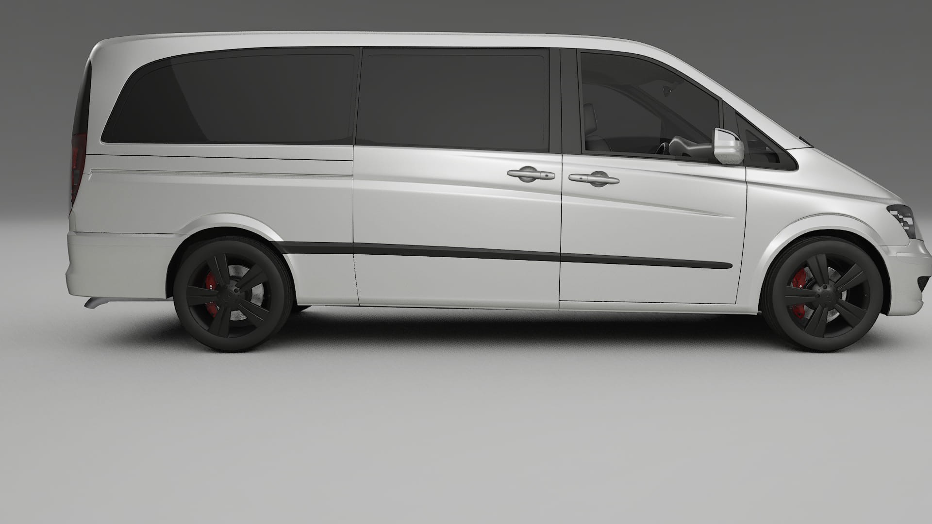 Mercedes Viano Extralong W439 Facelift LCI TPU Lackskyddsfilm | OPAL Färgskiftande PPF – Komplett Förskuret Kit