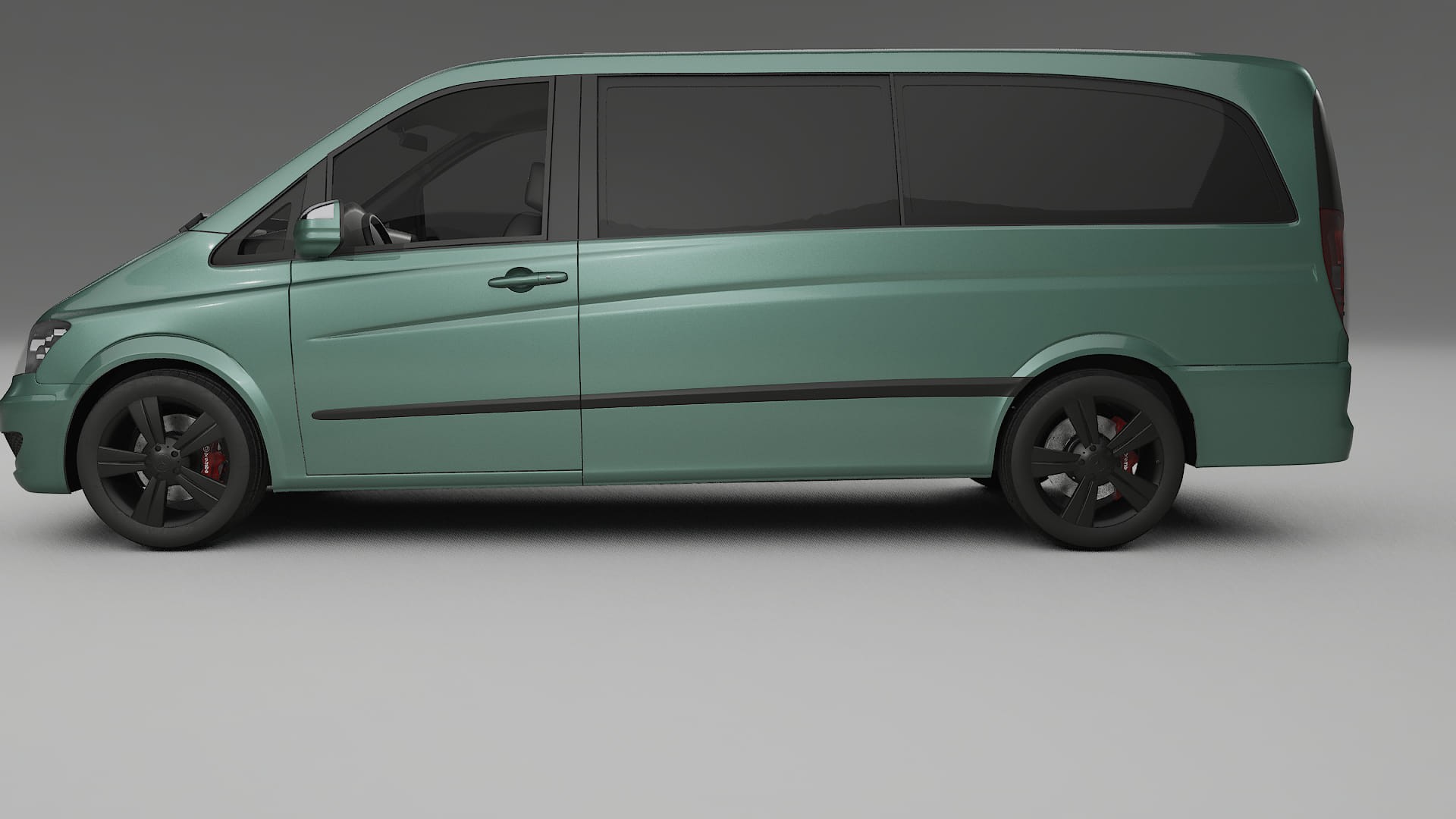Mercedes Viano Extralong W439 Facelift LCI TPU Lackskyddsfilm | EVERGREEN Färgskiftande PPF – Komplett Förskuret Kit 2