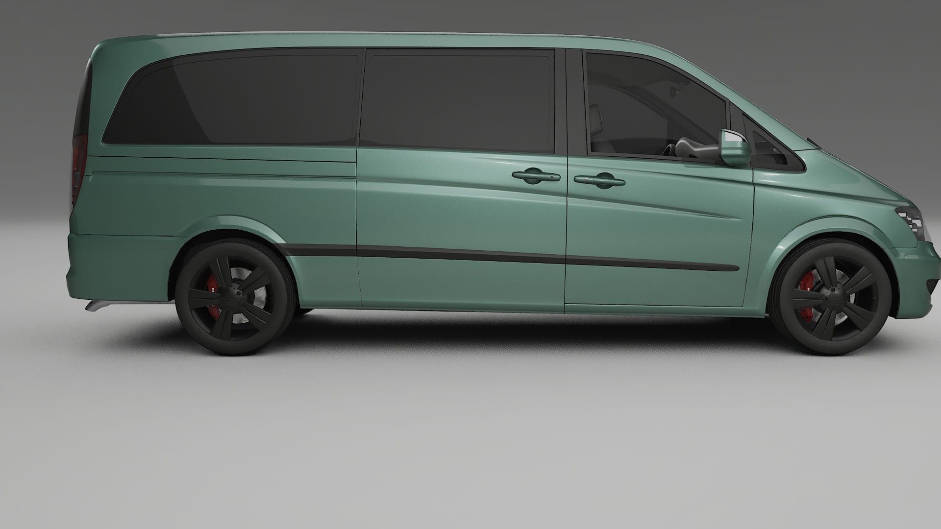Mercedes Viano Extralong W439 Facelift LCI TPU Lackskyddsfilm | EVERGREEN Färgskiftande PPF – Komplett Förskuret Kit
