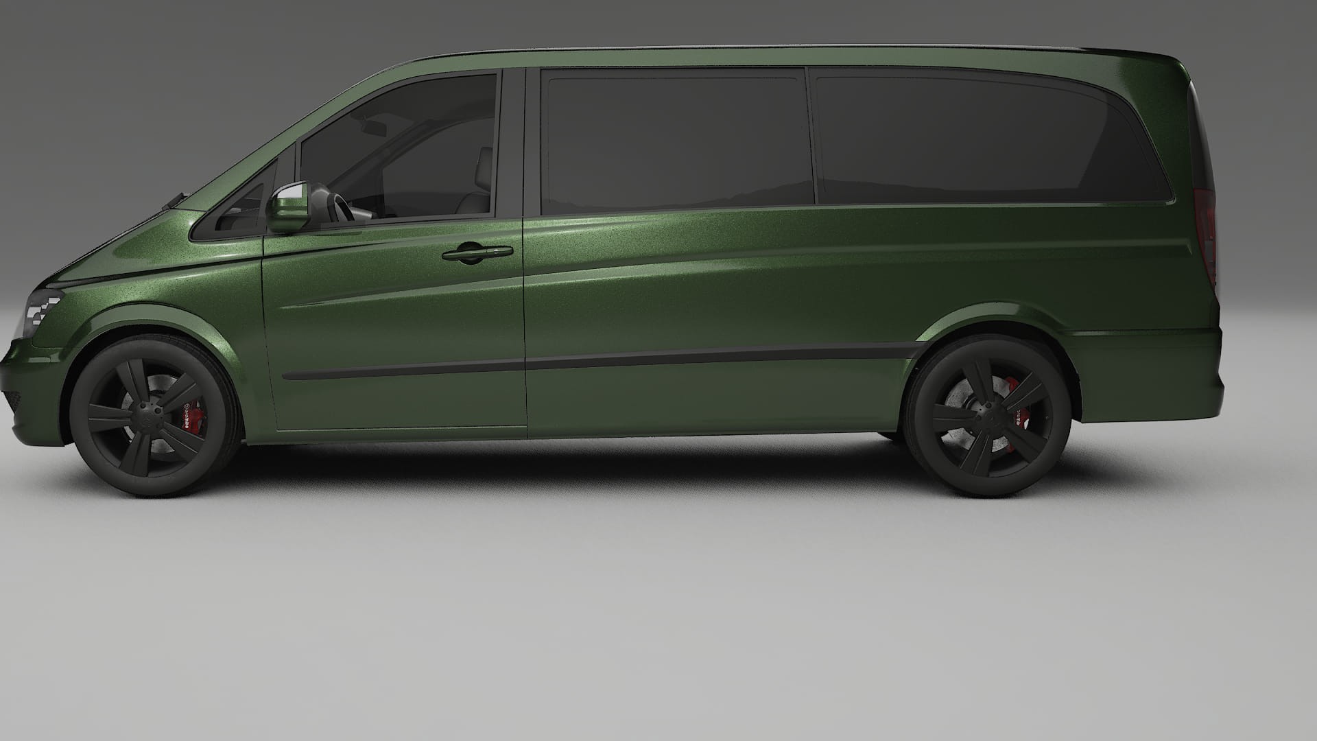 Mercedes Viano Extralong W439 Facelift LCI TPU Lackskyddsfilm | LAGOON Färgskiftande PPF – Komplett Förskuret Kit