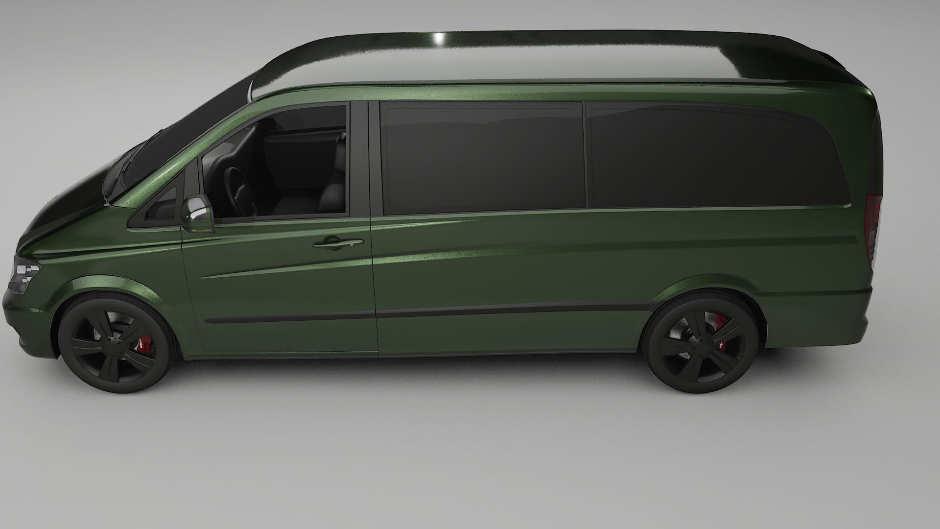 Mercedes Viano Extralong W439 Facelift LCI TPU Lackskyddsfilm | LAGOON Färgskiftande PPF – Komplett Förskuret Kit