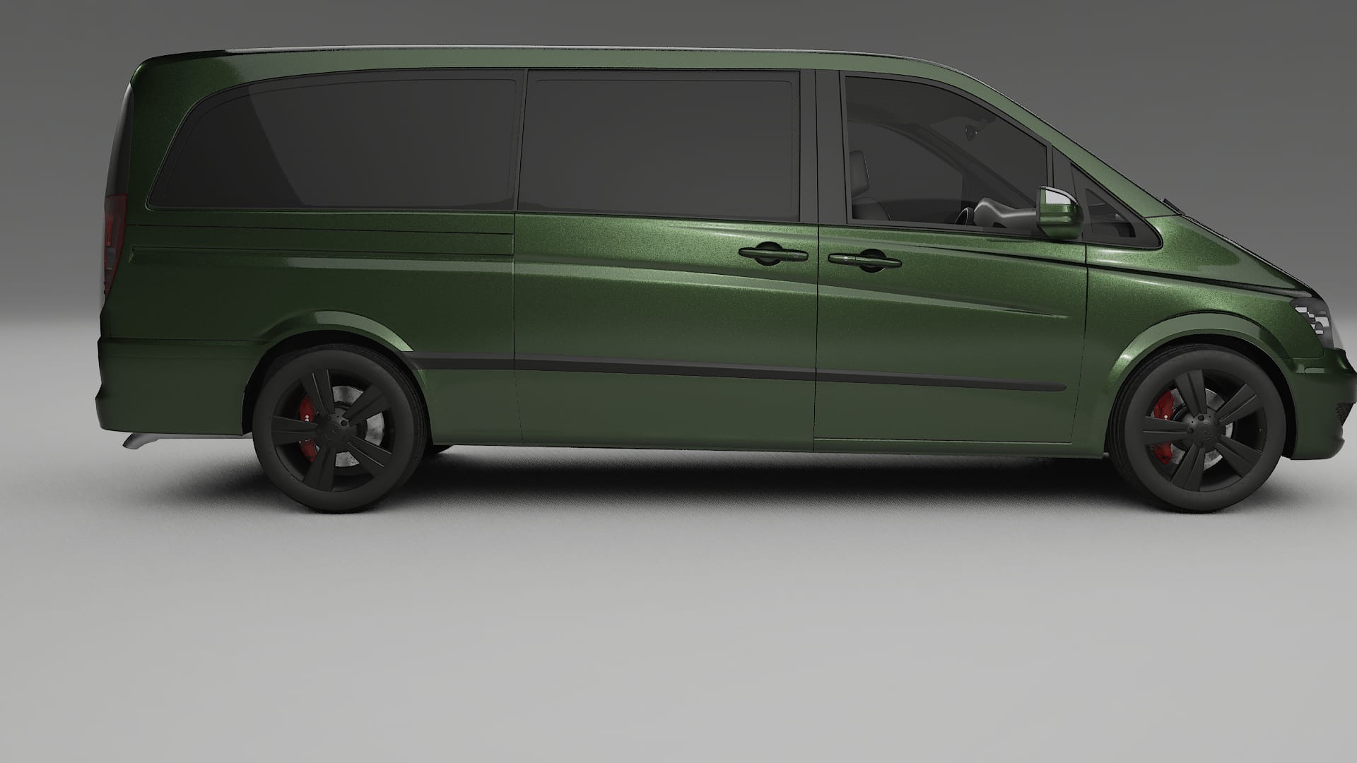 Mercedes Viano Extralong W439 Facelift LCI TPU Lackskyddsfilm | LAGOON Färgskiftande PPF – Komplett Förskuret Kit
