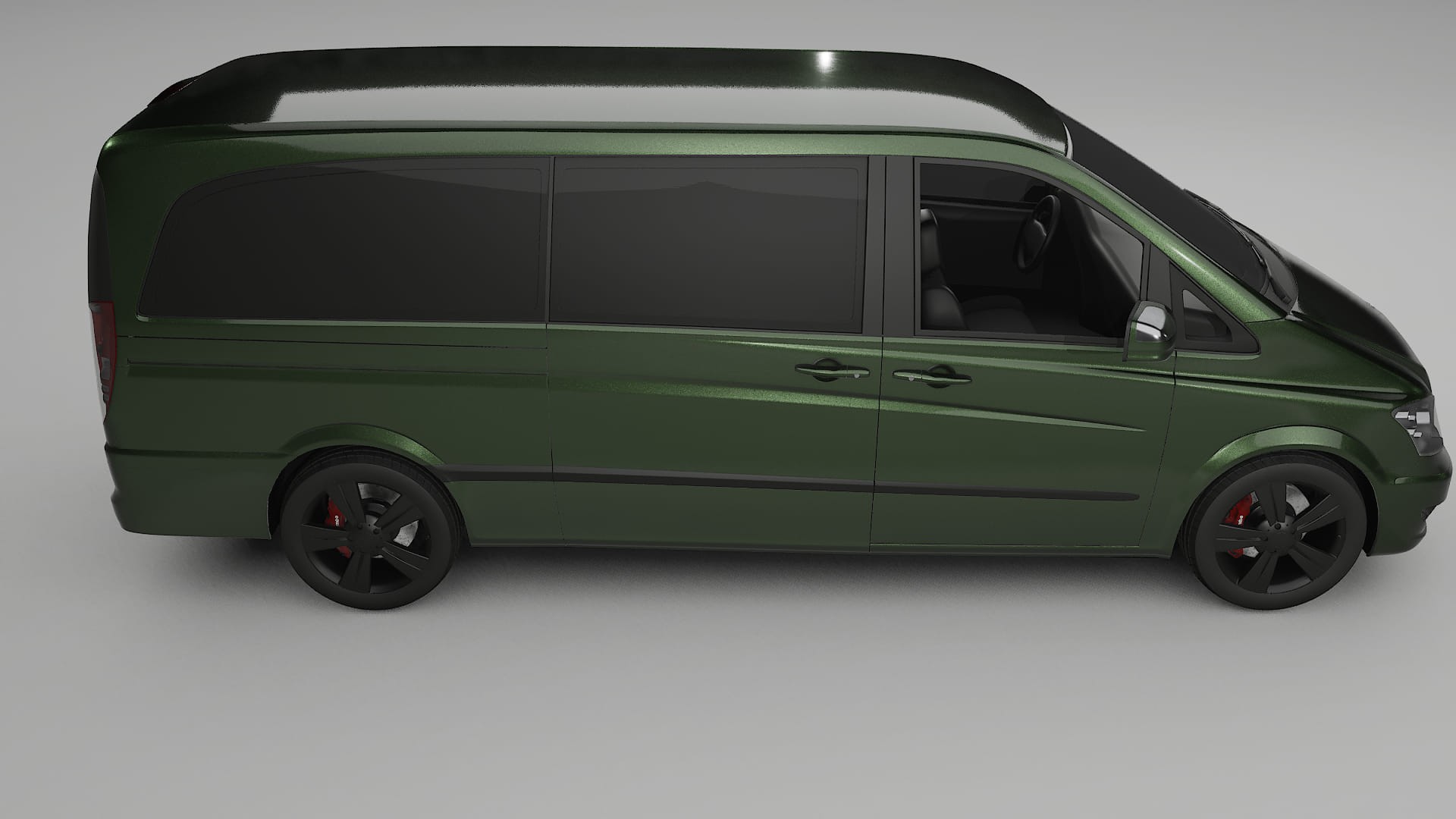 Mercedes Viano Extralong W439 Facelift LCI TPU Lackskyddsfilm | LAGOON Färgskiftande PPF – Komplett Förskuret Kit