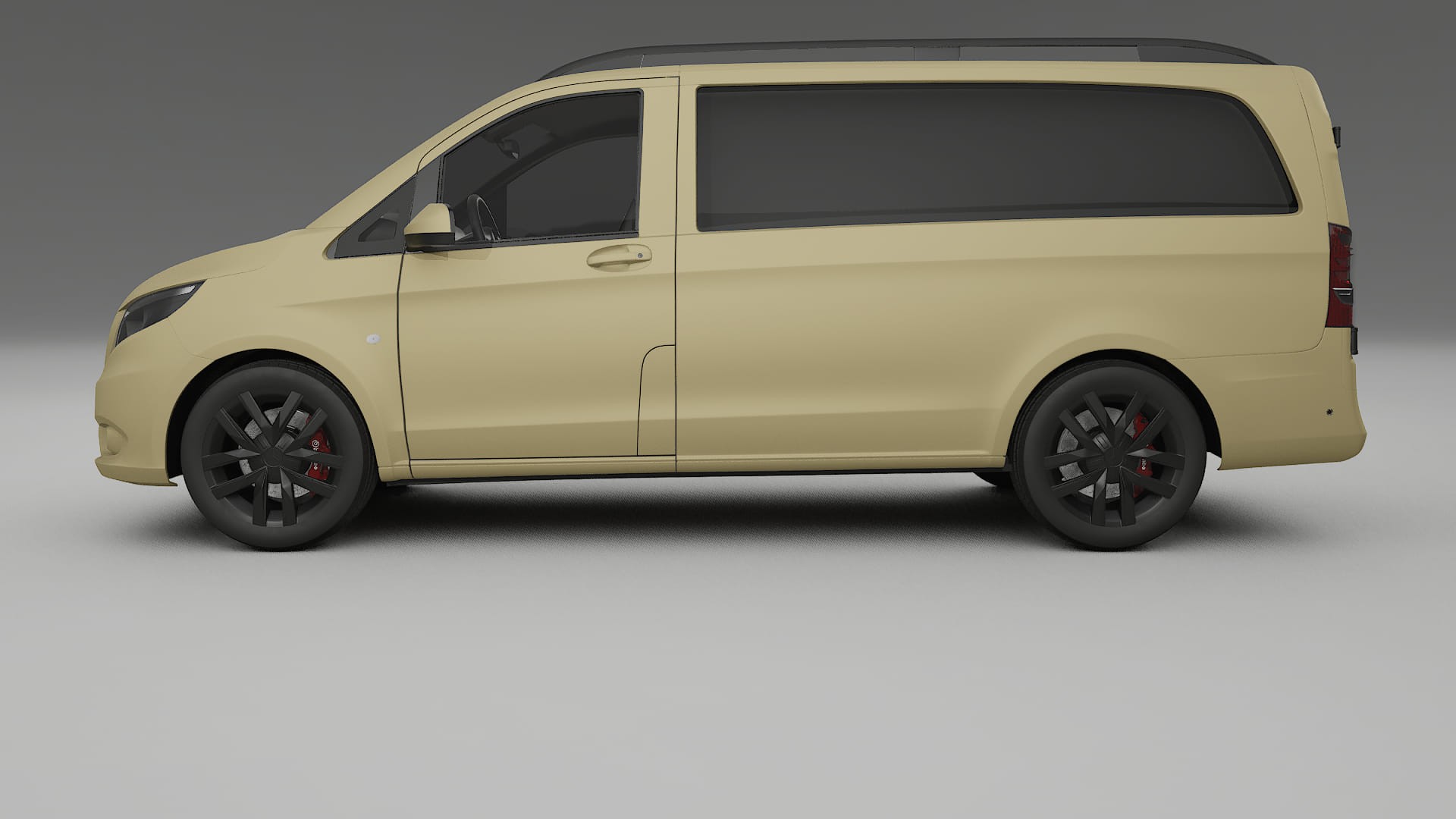Mercedes Vito Short W447 prefacelift pre LCI TPU Lackskyddsfilm | SAND Färgskiftande PPF – Komplett Förskuret Kit