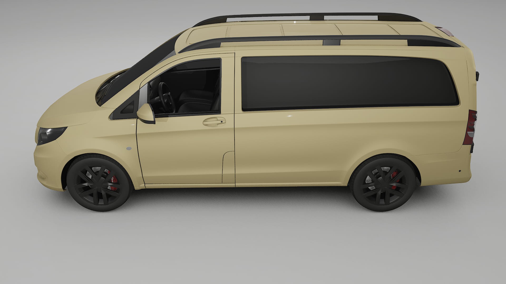 Mercedes Vito Short W447 prefacelift pre LCI TPU Lackskyddsfilm | SAND Färgskiftande PPF – Komplett Förskuret Kit