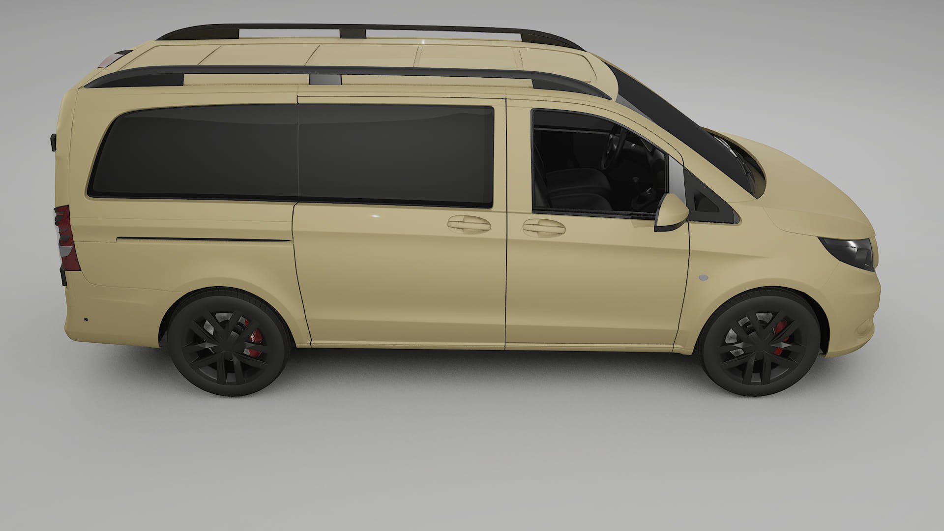 Mercedes Vito Short W447 prefacelift pre LCI TPU Lackskyddsfilm | SAND Färgskiftande PPF – Komplett Förskuret Kit