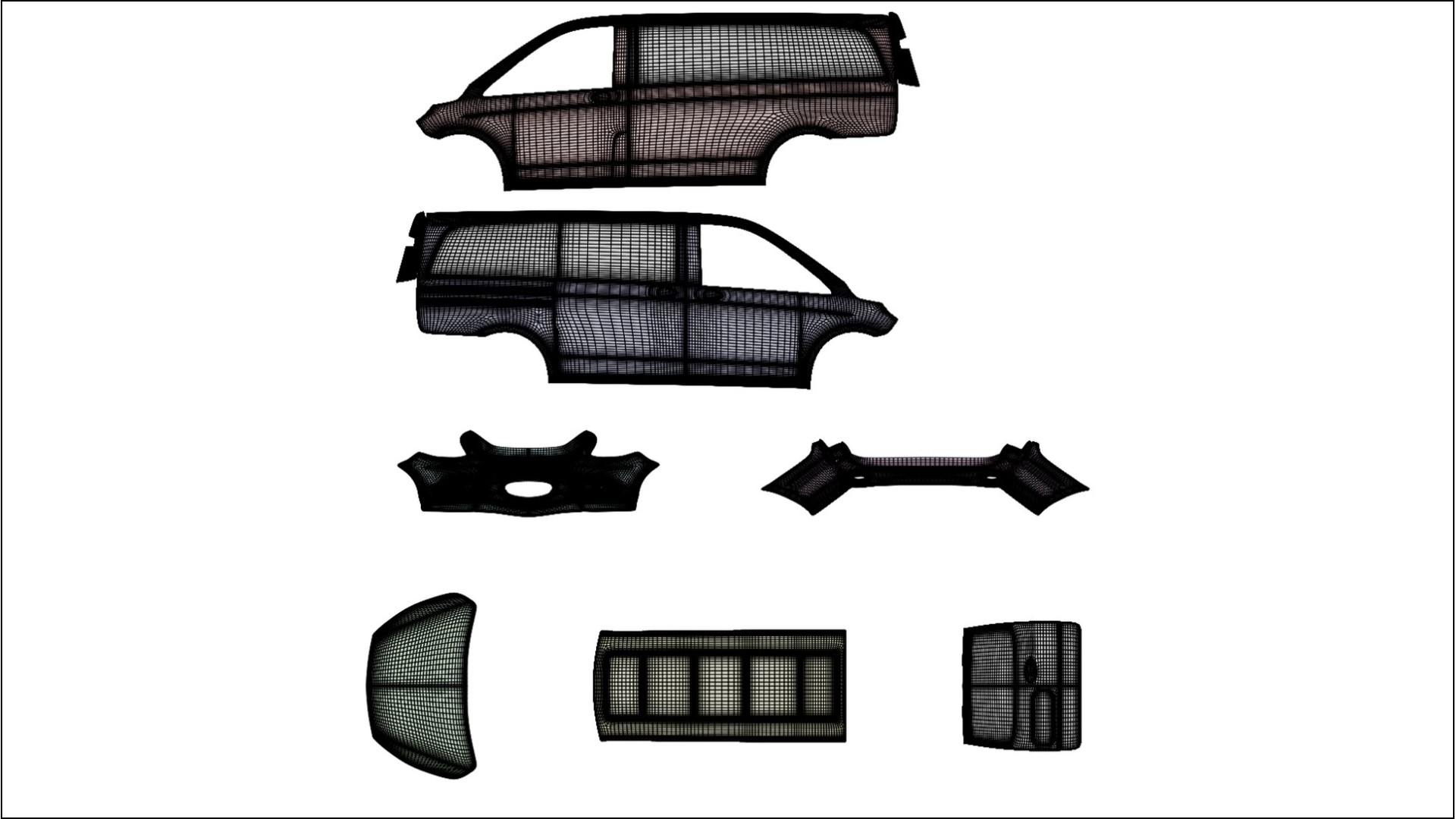 Mercedes Vito Short W447 prefacelift pre LCI TPU Lackskyddsfilm | FORGED S Färgskiftande PPF – Komplett Förskuret Kit