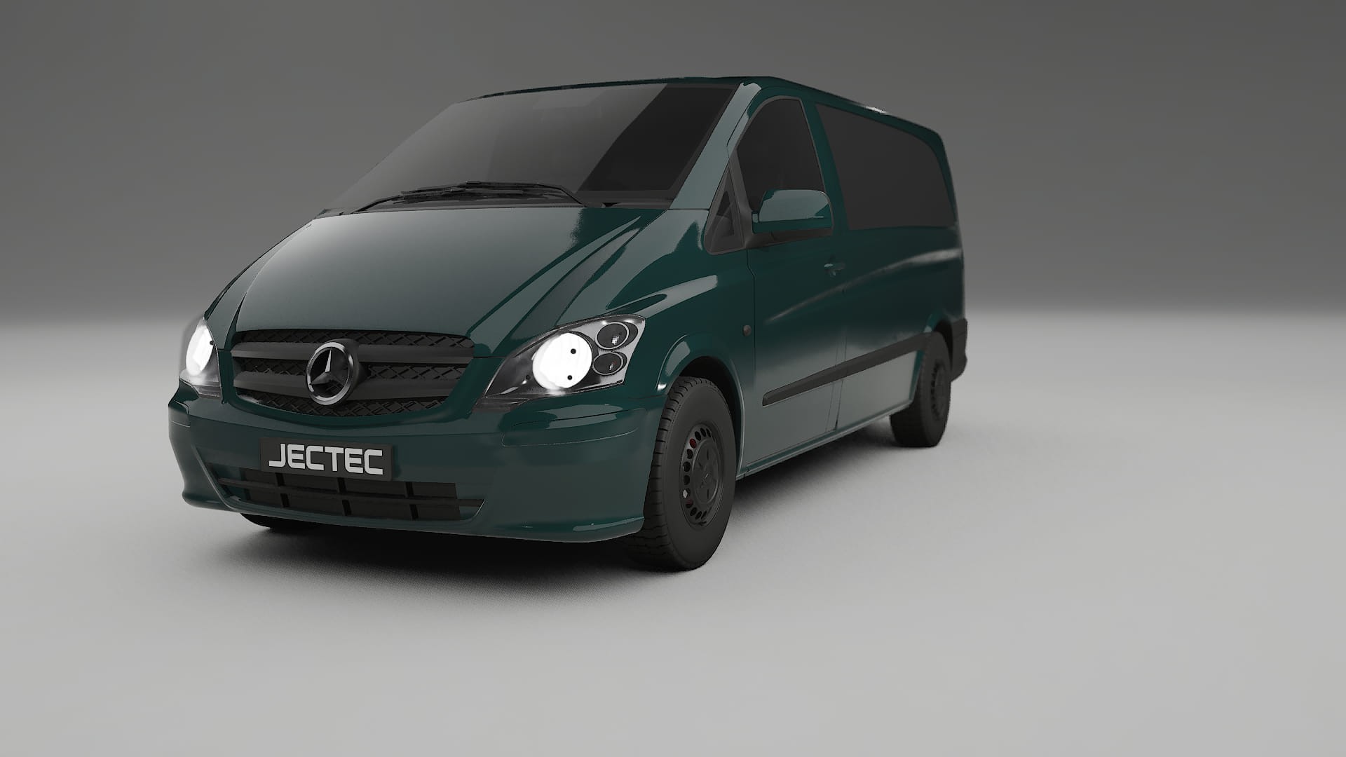 Mercedes Vito Short W639 facelift LCI TPU Lackskyddsfilm | INFERNO Färgskiftande PPF – Komplett Förskuret Kit