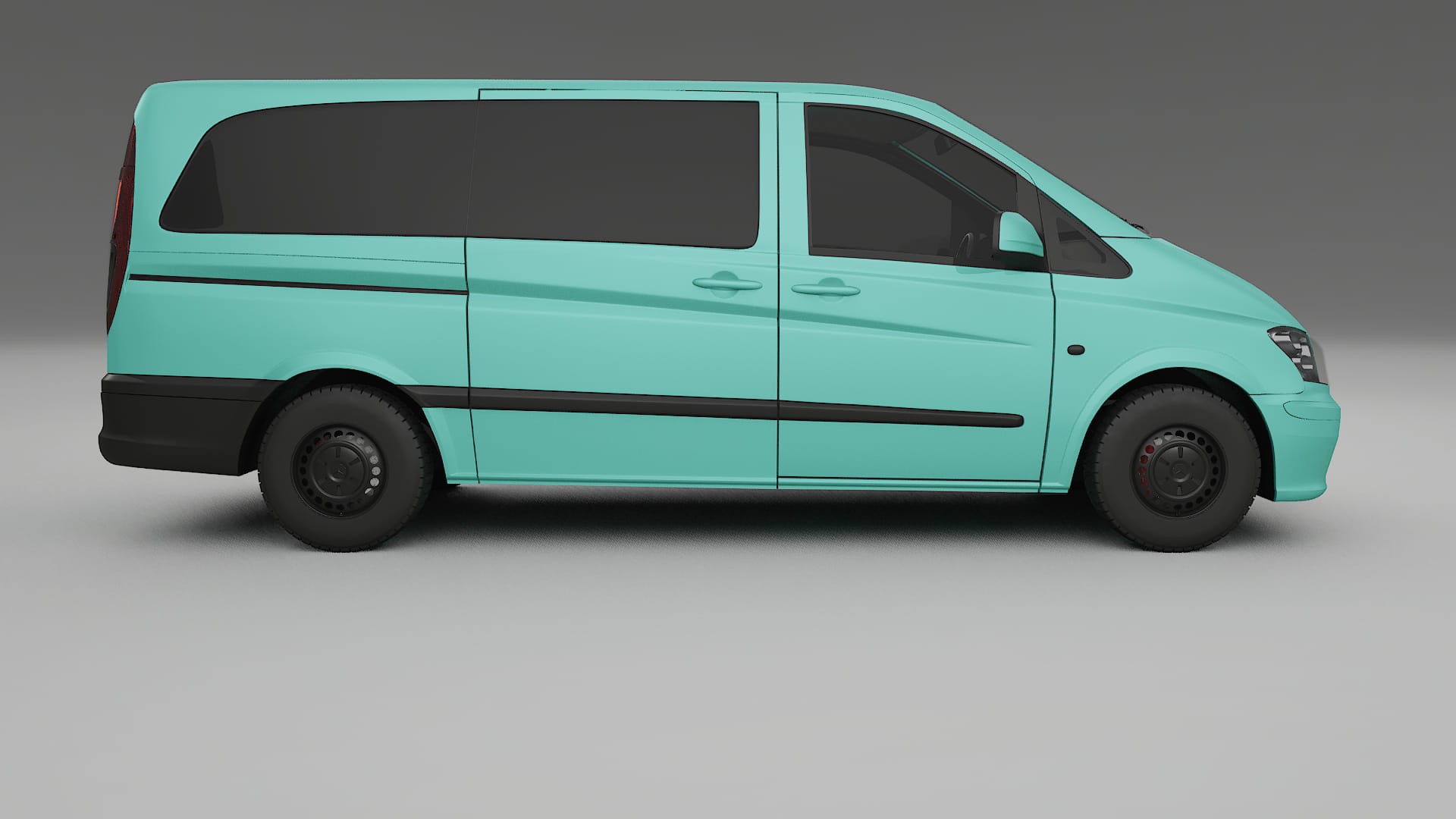 Mercedes Vito Short W639 facelift LCI TPU Lackskyddsfilm | FROST Färgskiftande PPF – Komplett Förskuret Kit