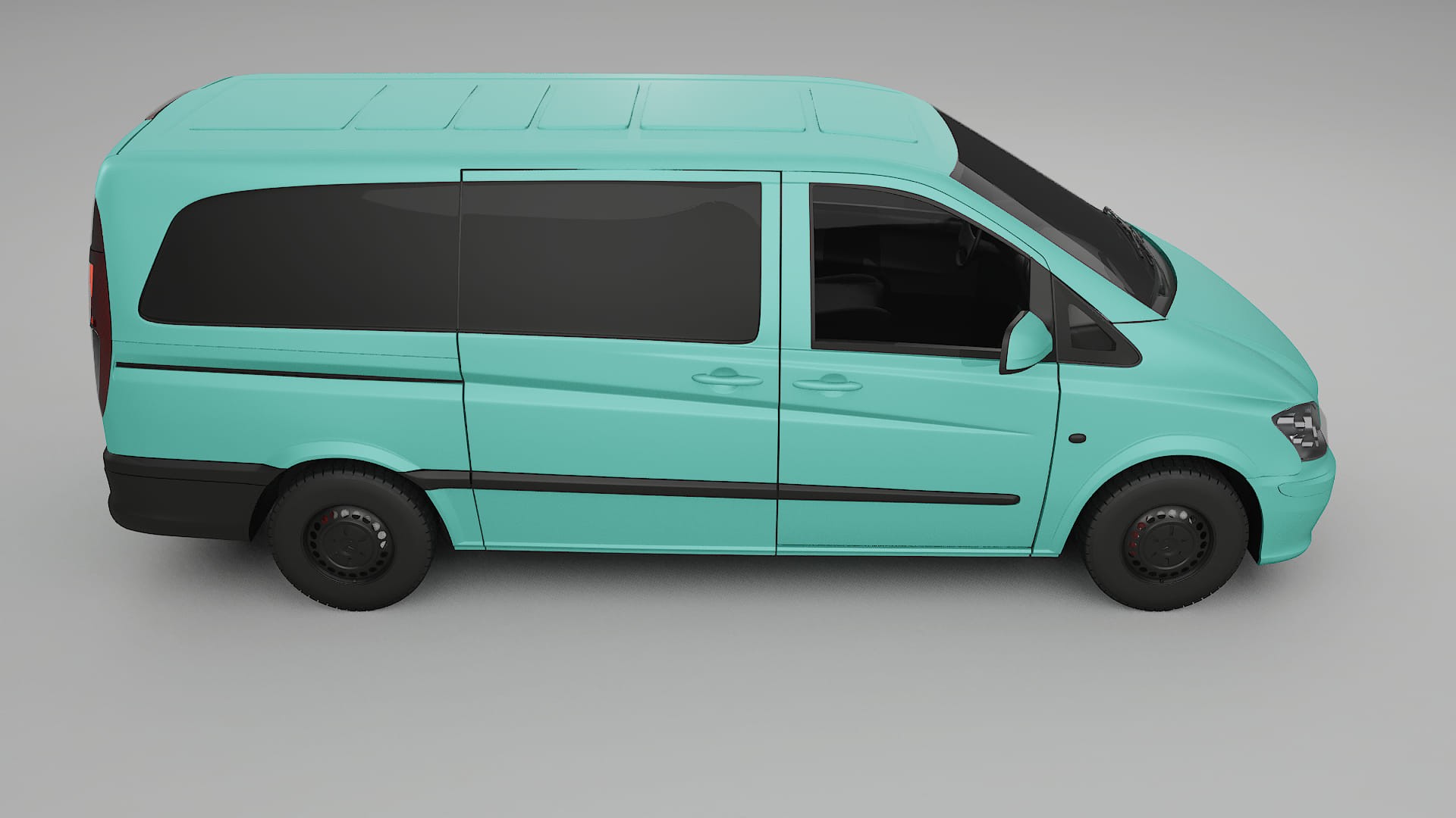 Mercedes Vito Short W639 facelift LCI TPU Lackskyddsfilm | FROST Färgskiftande PPF – Komplett Förskuret Kit