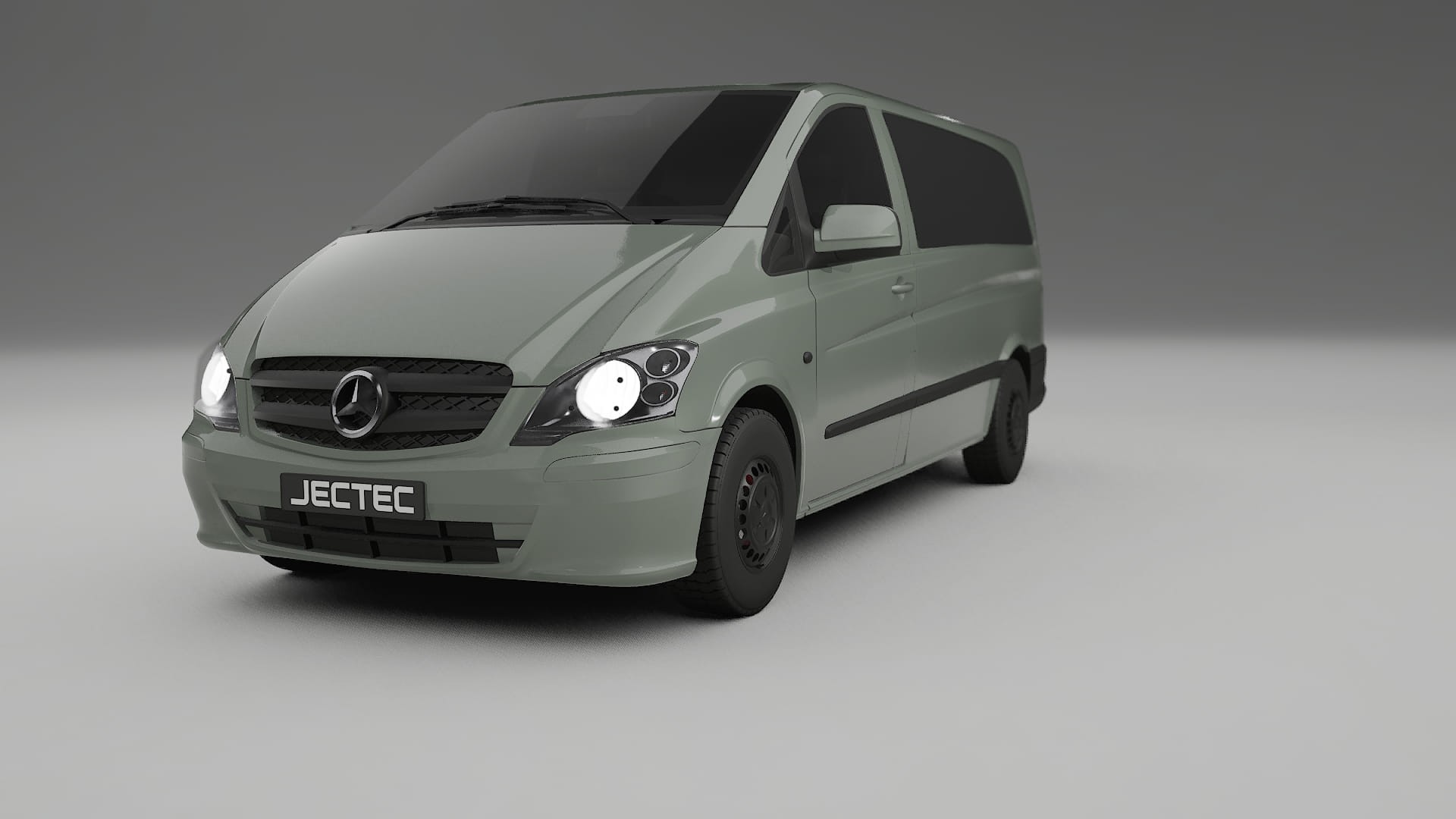 Mercedes Vito Short W639 facelift LCI TPU Lackskyddsfilm | SLATE Färgskiftande PPF – Komplett Förskuret Kit