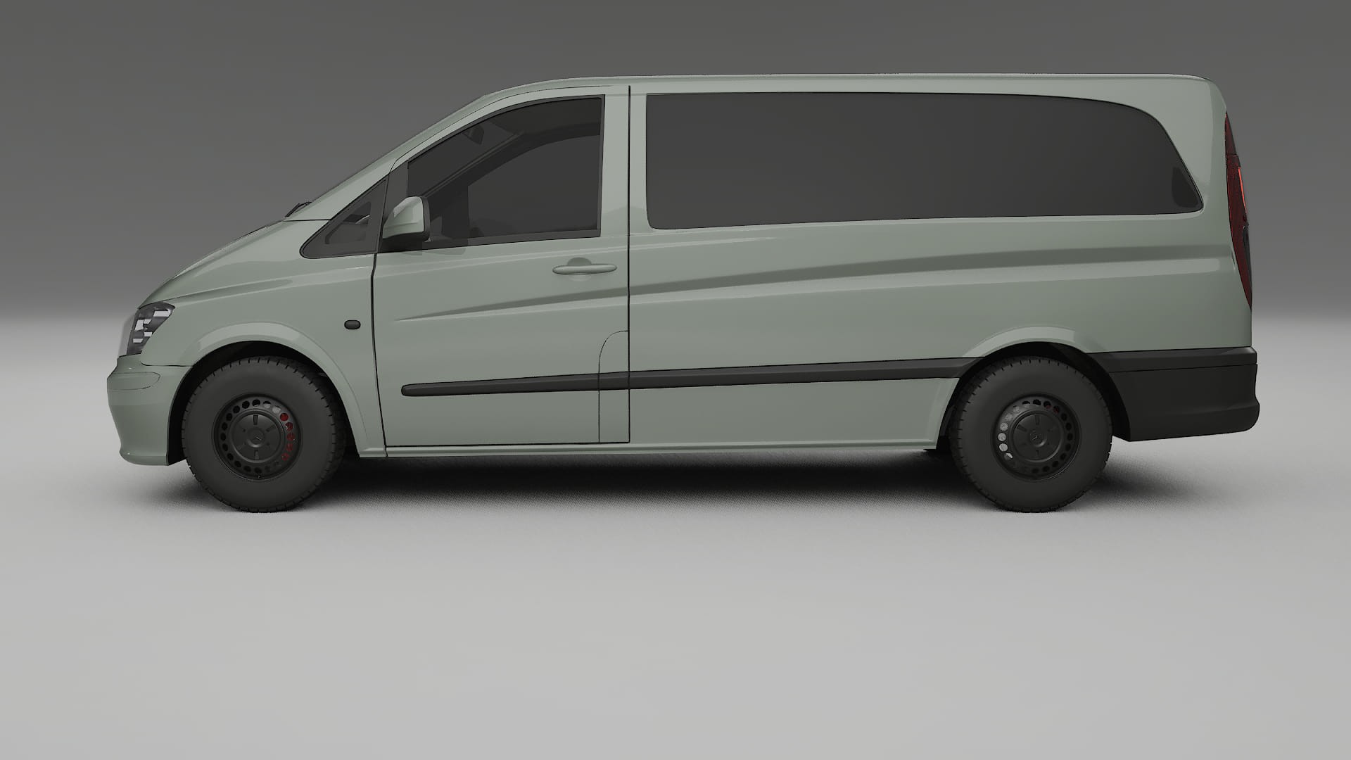 Mercedes Vito Short W639 facelift LCI TPU Lackskyddsfilm | SLATE Färgskiftande PPF – Komplett Förskuret Kit
