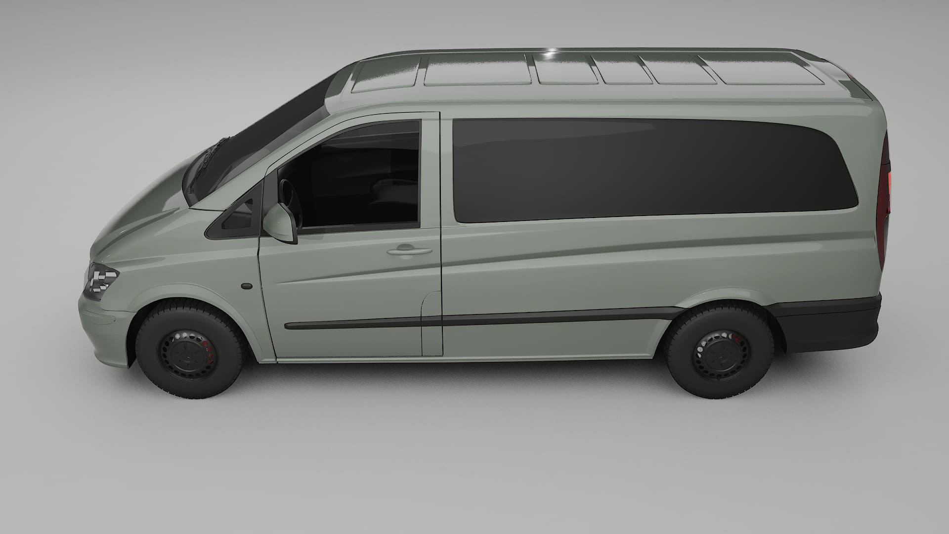 Mercedes Vito Short W639 facelift LCI TPU Lackskyddsfilm | SLATE Färgskiftande PPF – Komplett Förskuret Kit