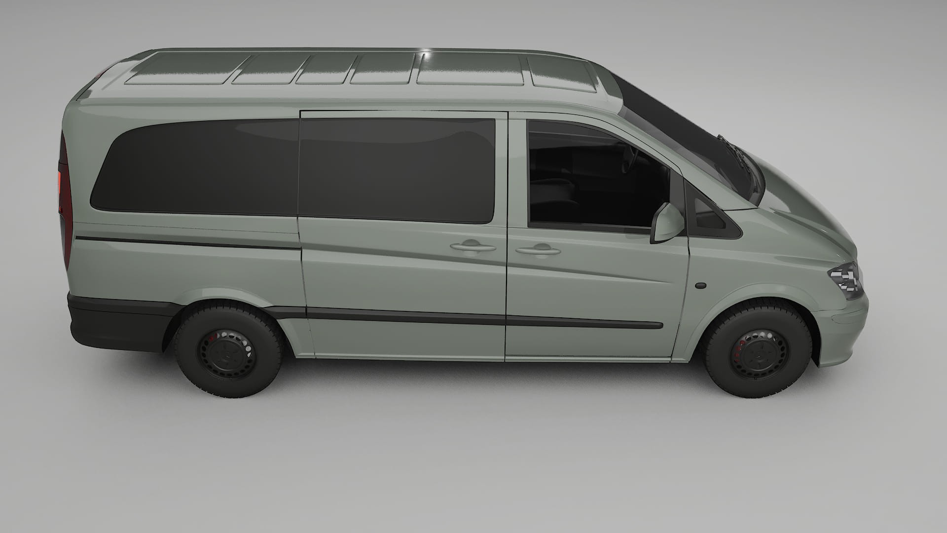 Mercedes Vito Short W639 facelift LCI TPU Lackskyddsfilm | SLATE Färgskiftande PPF – Komplett Förskuret Kit