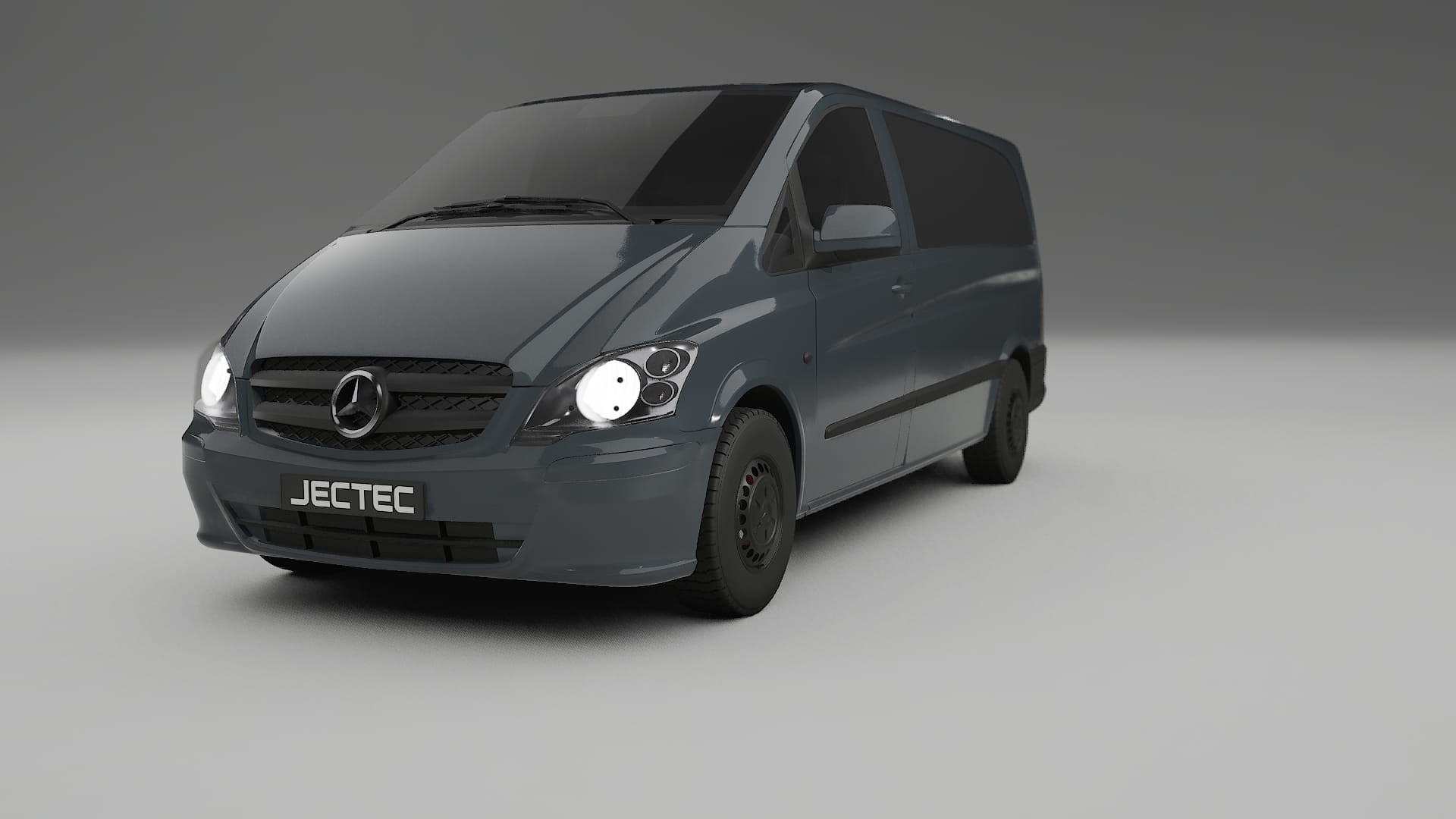 Mercedes Vito Short W639 facelift LCI TPU Lackskyddsfilm | GRANITE Färgskiftande PPF – Komplett Förskuret Kit