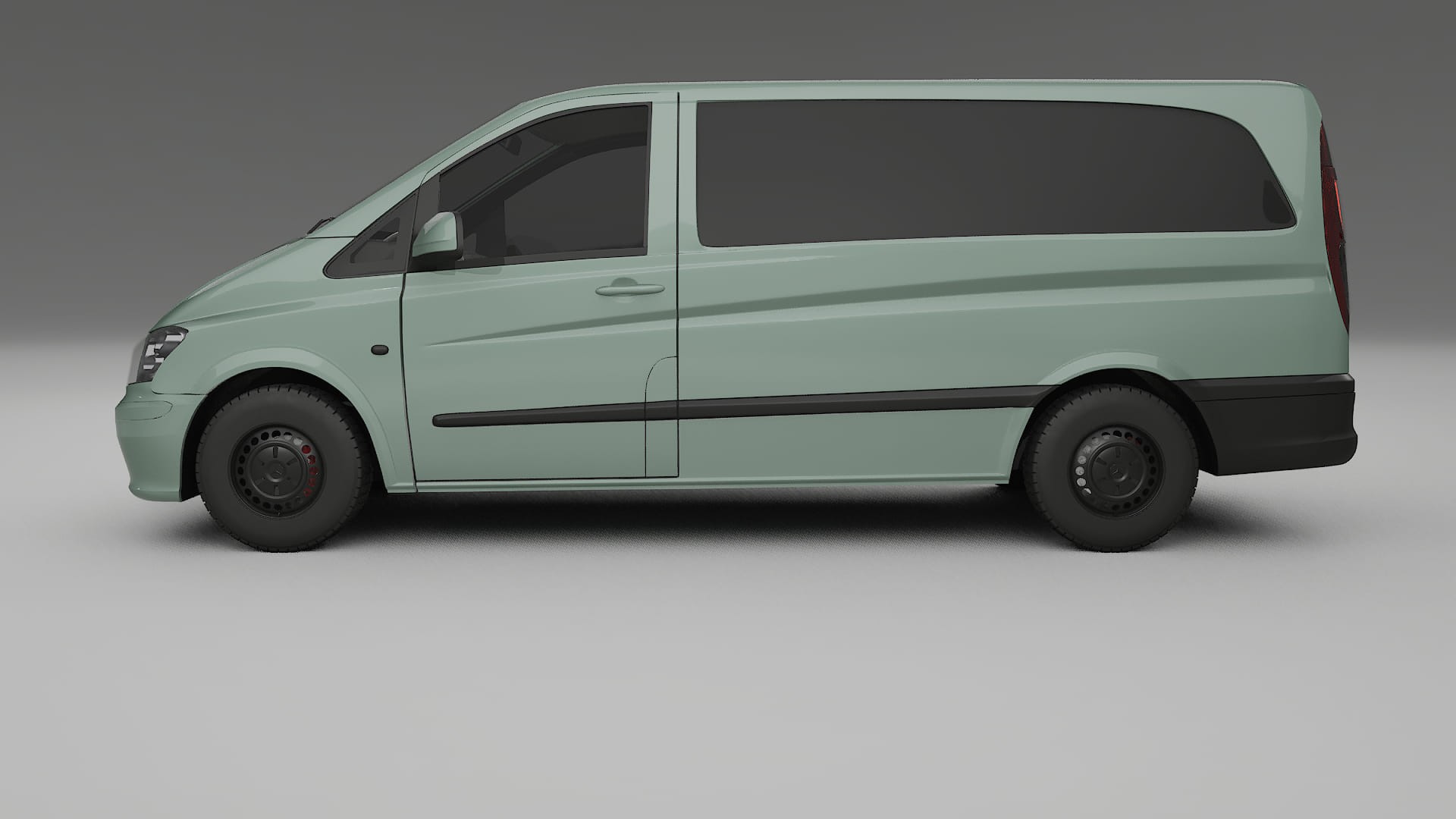 Mercedes Vito Short W639 facelift LCI TPU Lackskyddsfilm | CINDER Färgskiftande PPF – Komplett Förskuret Kit