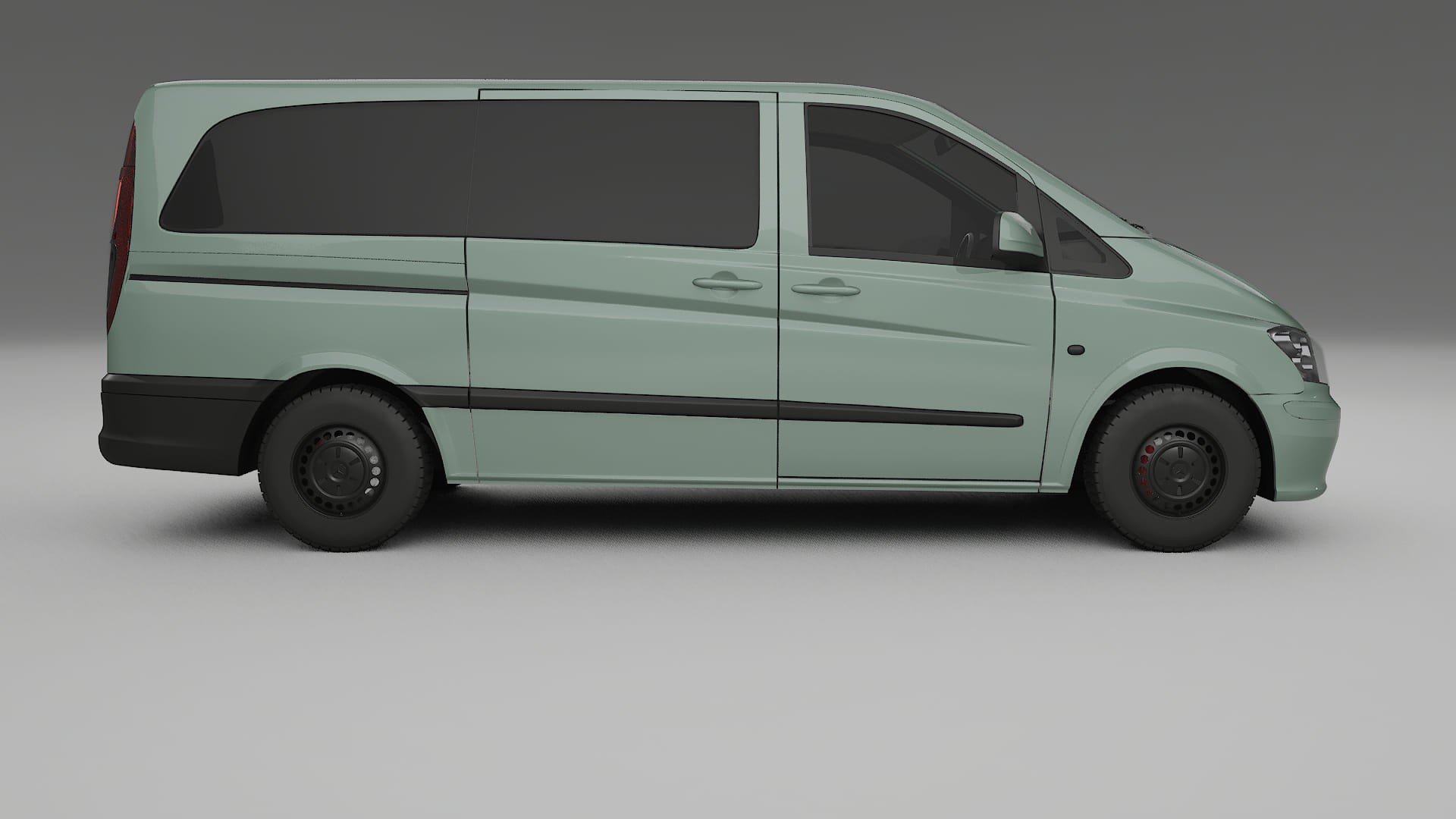 Mercedes Vito Short W639 facelift LCI TPU Lackskyddsfilm | CINDER Färgskiftande PPF – Komplett Förskuret Kit