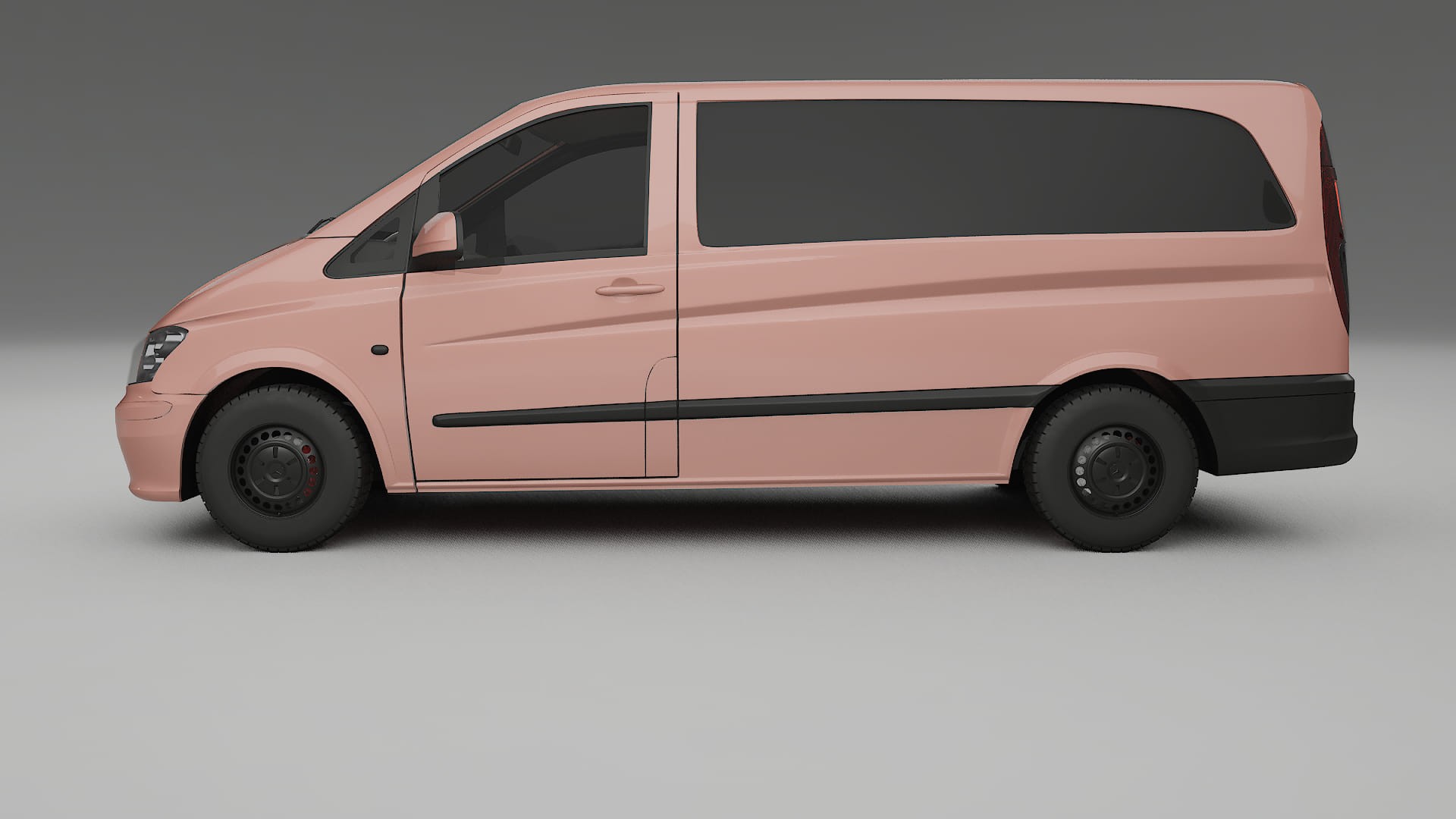 Mercedes Vito Short W639 facelift LCI TPU Lackskyddsfilm | BLUSH Färgskiftande PPF – Komplett Förskuret Kit