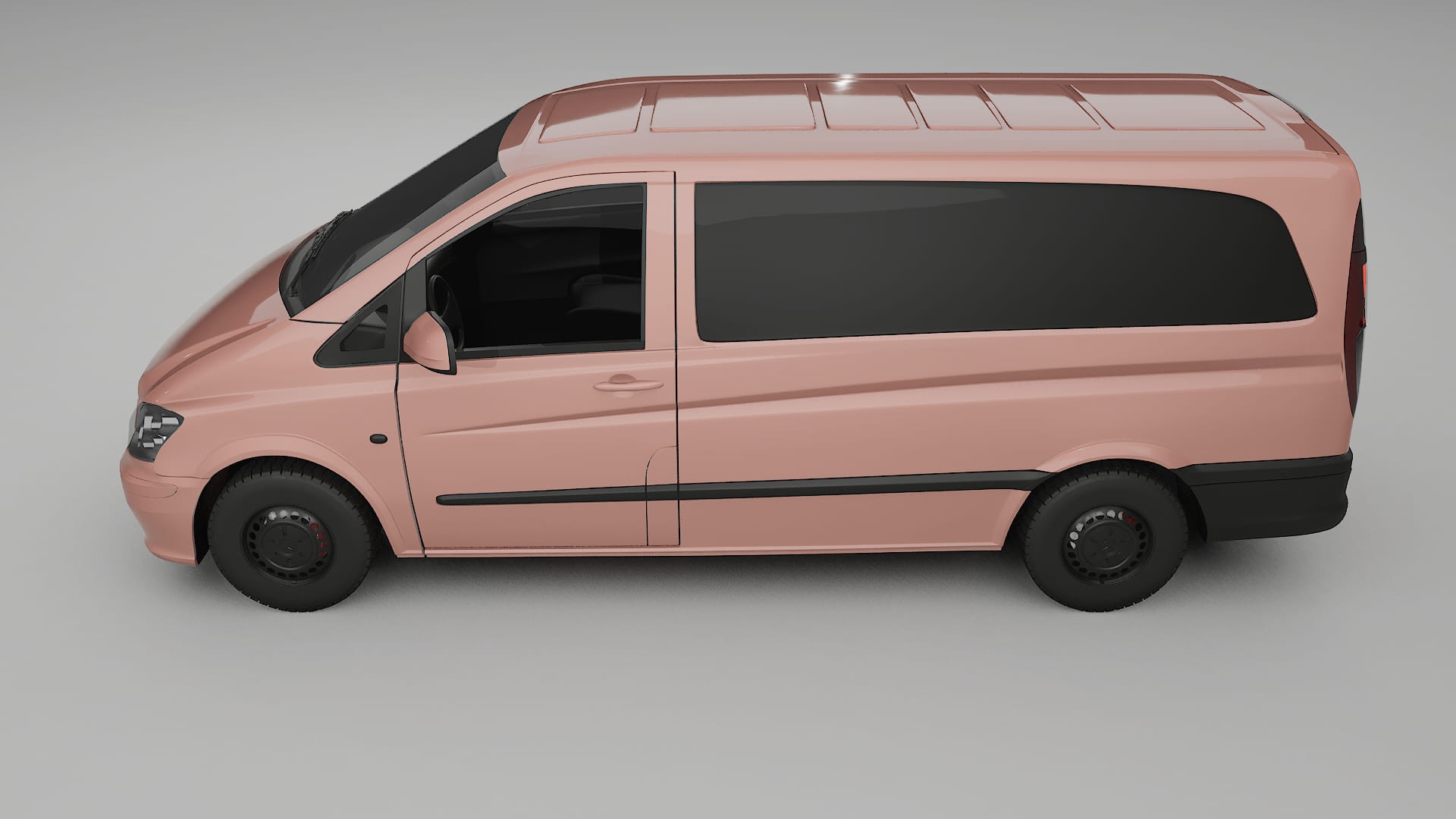 Mercedes Vito Short W639 facelift LCI TPU Lackskyddsfilm | BLUSH Färgskiftande PPF – Komplett Förskuret Kit
