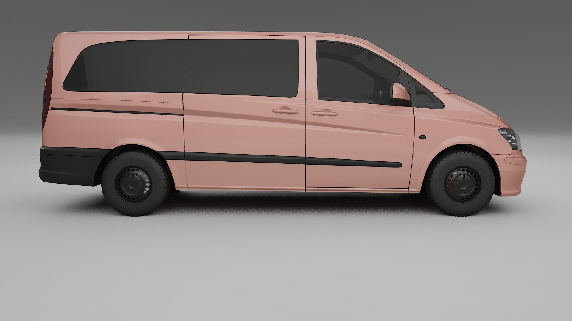 Mercedes Vito Short W639 facelift LCI TPU Lackskyddsfilm | BLUSH Färgskiftande PPF – Komplett Förskuret Kit