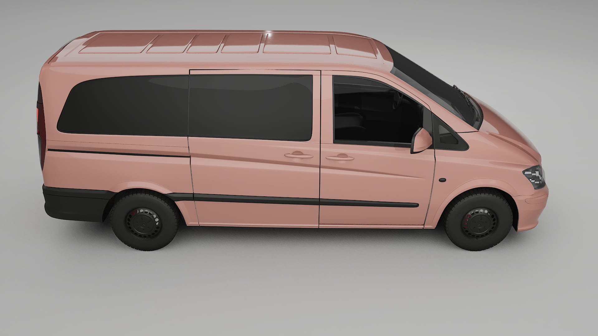 Mercedes Vito Short W639 facelift LCI TPU Lackskyddsfilm | BLUSH Färgskiftande PPF – Komplett Förskuret Kit