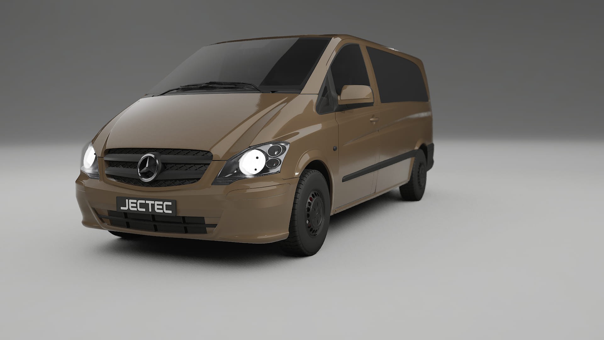 Mercedes Vito Short W639 facelift LCI TPU Lackskyddsfilm | SAHARA Färgskiftande PPF – Komplett Förskuret Kit