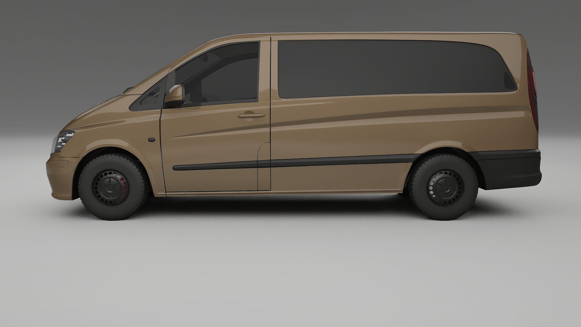 Mercedes Vito Short W639 facelift LCI TPU Lackskyddsfilm | SAHARA Färgskiftande PPF – Komplett Förskuret Kit