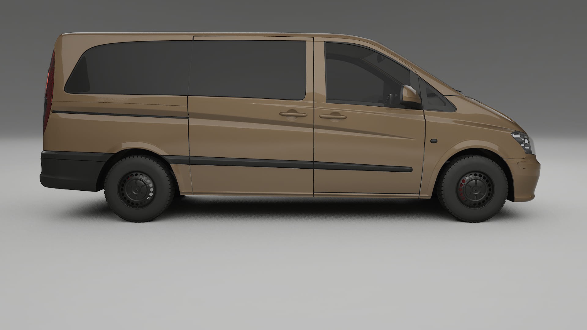 Mercedes Vito Short W639 facelift LCI TPU Lackskyddsfilm | SAHARA Färgskiftande PPF – Komplett Förskuret Kit