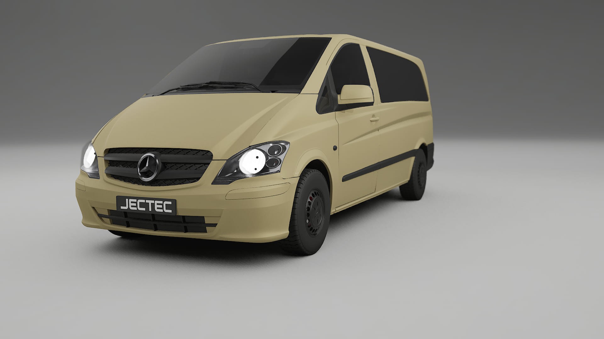Mercedes Vito Short W639 facelift LCI TPU Lackskyddsfilm | SAND Färgskiftande PPF – Komplett Förskuret Kit