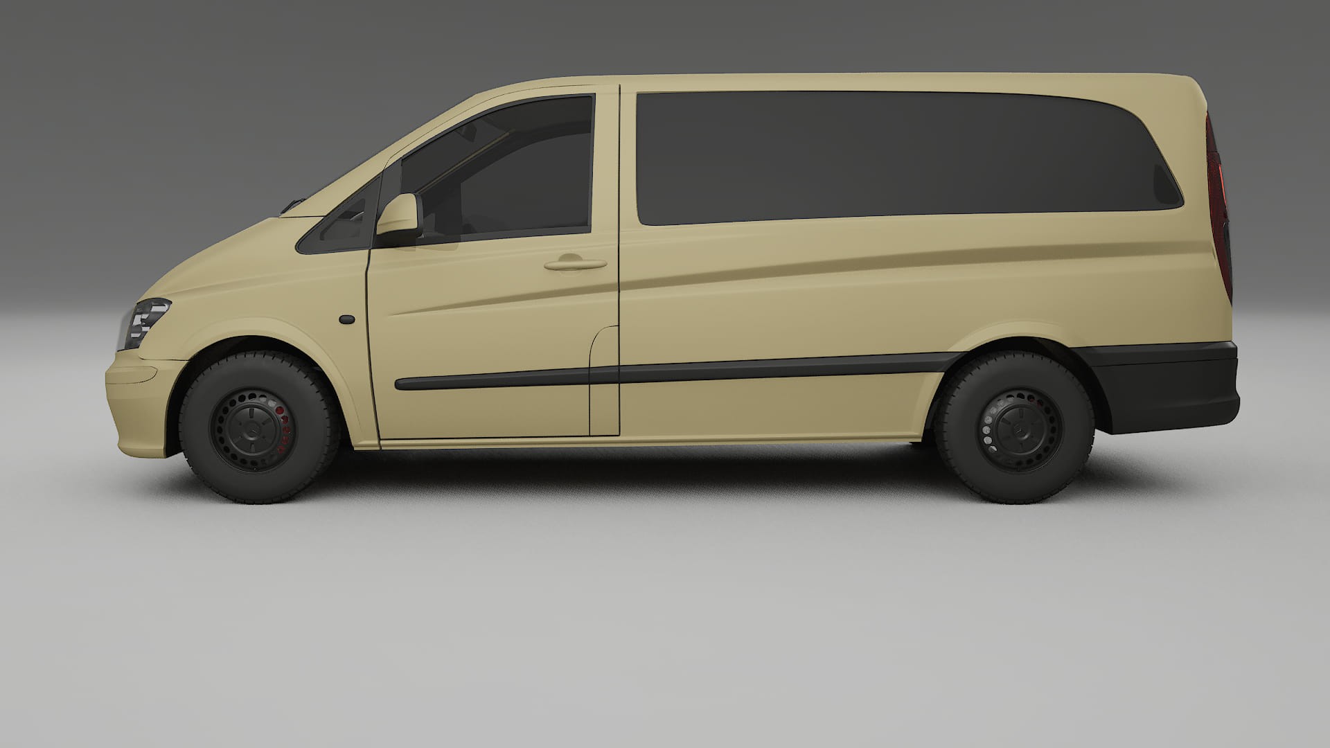 Mercedes Vito Short W639 facelift LCI TPU Lackskyddsfilm | SAND Färgskiftande PPF – Komplett Förskuret Kit