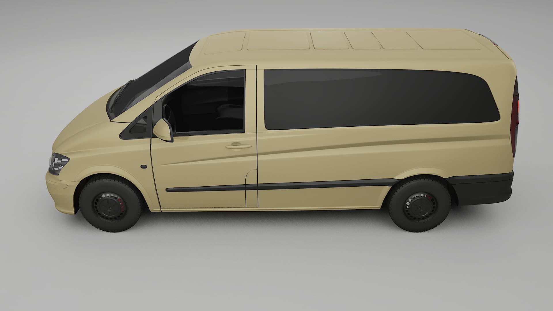 Mercedes Vito Short W639 facelift LCI TPU Lackskyddsfilm | SAND Färgskiftande PPF – Komplett Förskuret Kit