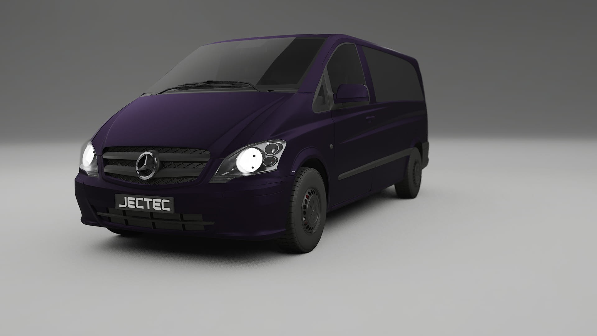 Mercedes Vito Short W639 facelift LCI TPU Lackskyddsfilm | VIOLET Färgskiftande PPF – Komplett Förskuret Kit
