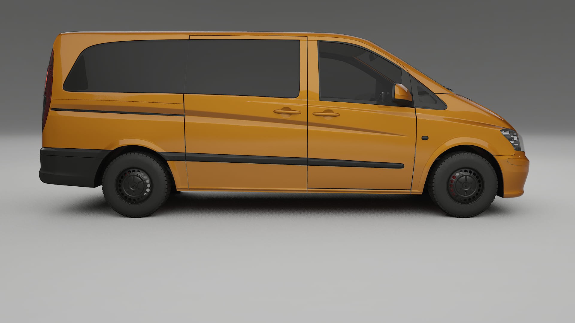 Mercedes Vito Short W639 facelift LCI TPU Lackskyddsfilm | DAISY Färgskiftande PPF – Komplett Förskuret Kit