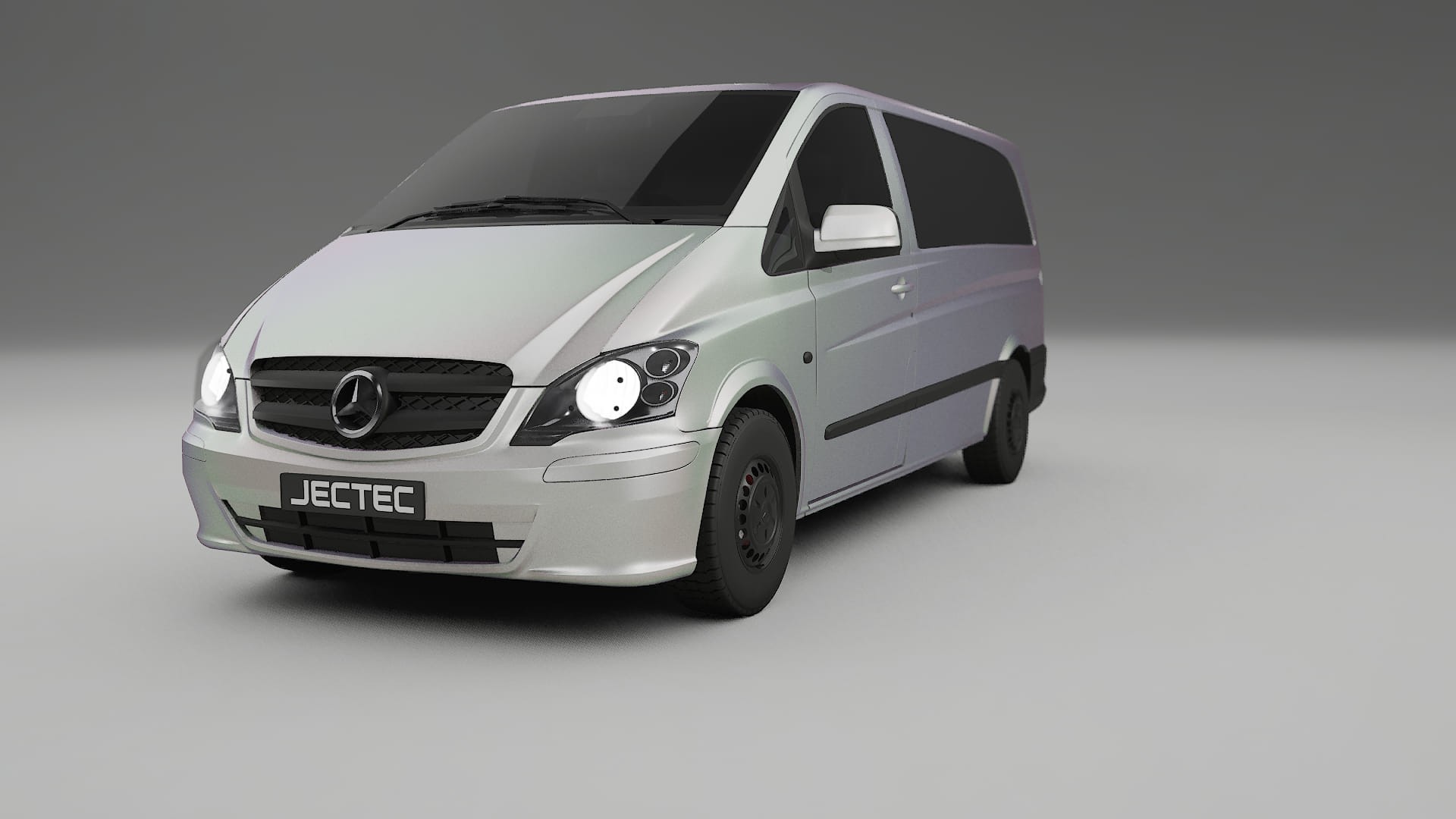 Mercedes Vito Short W639 facelift LCI TPU Lackskyddsfilm | NEBULA Färgskiftande PPF – Komplett Förskuret Kit
