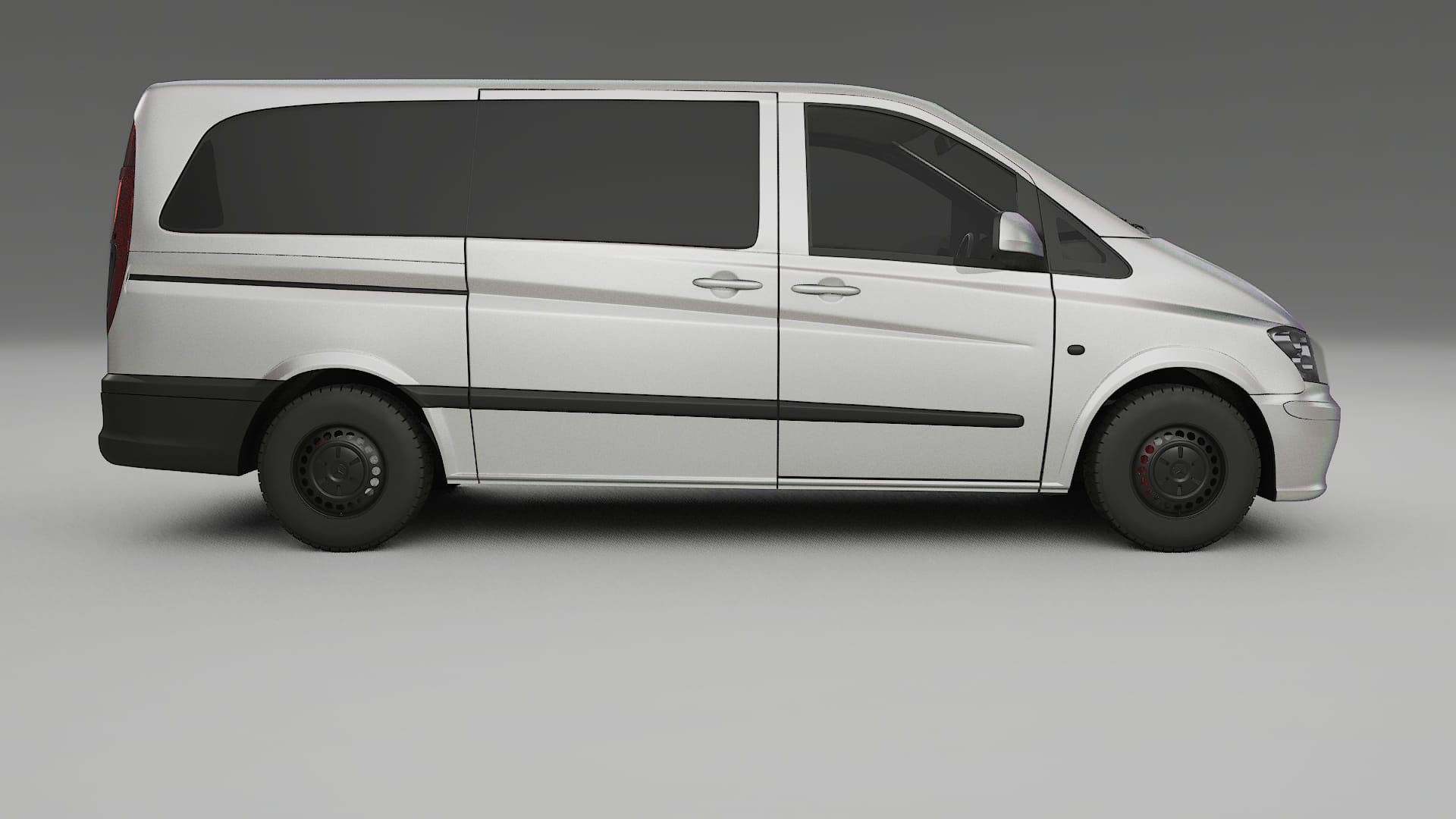 Mercedes Vito Short W639 facelift LCI TPU Lackskyddsfilm | NEBULA Färgskiftande PPF – Komplett Förskuret Kit