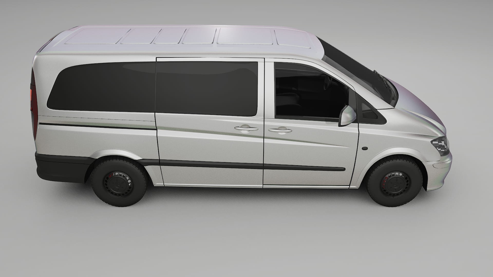 Mercedes Vito Short W639 facelift LCI TPU Lackskyddsfilm | NEBULA Färgskiftande PPF – Komplett Förskuret Kit