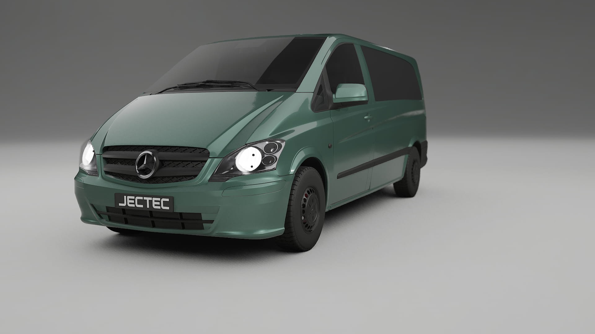 Mercedes Vito Short W639 facelift LCI TPU Lackskyddsfilm | EVERGREEN Färgskiftande PPF – Komplett Förskuret Kit