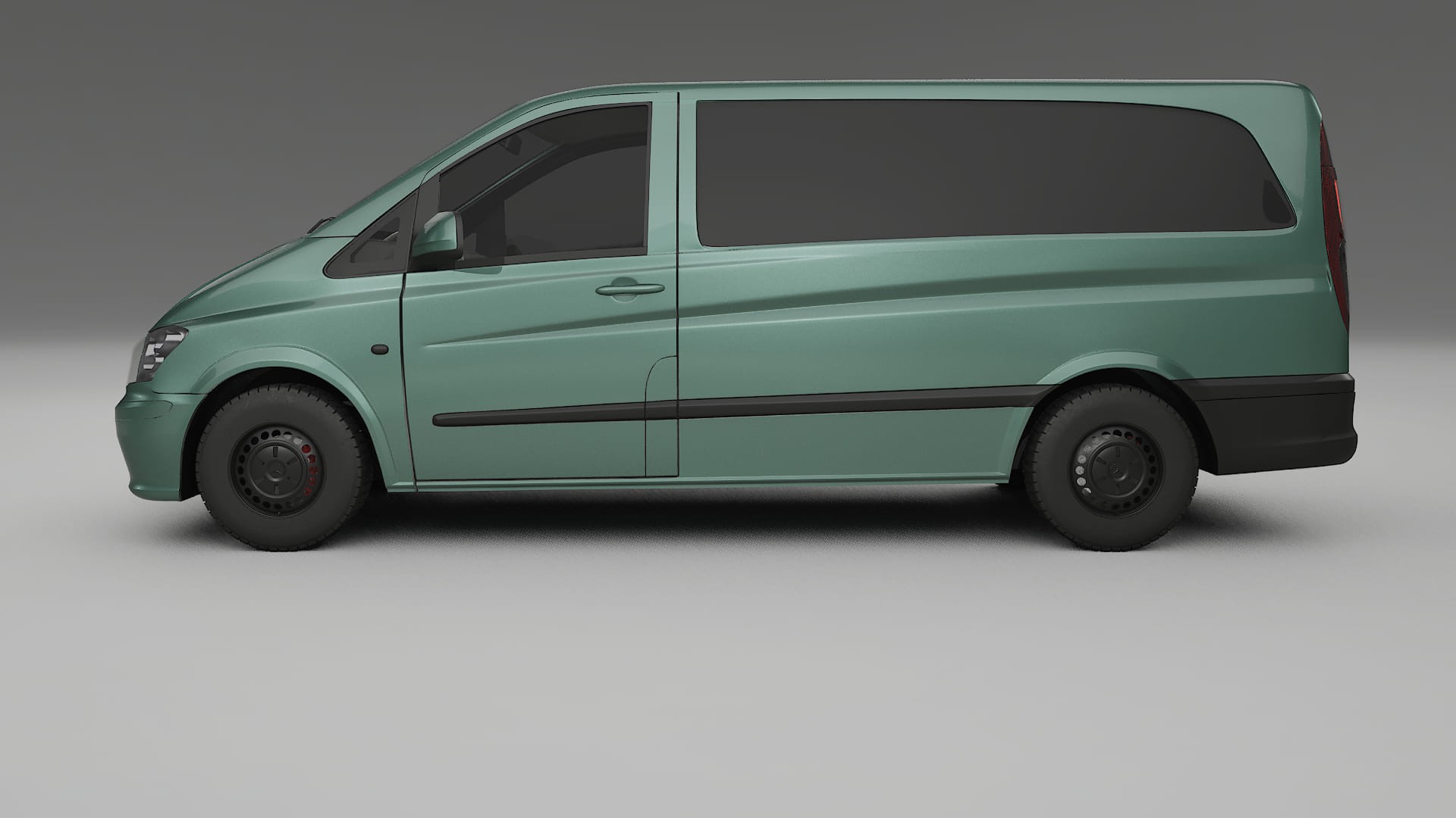 Mercedes Vito Short W639 facelift LCI TPU Lackskyddsfilm | EVERGREEN Färgskiftande PPF – Komplett Förskuret Kit