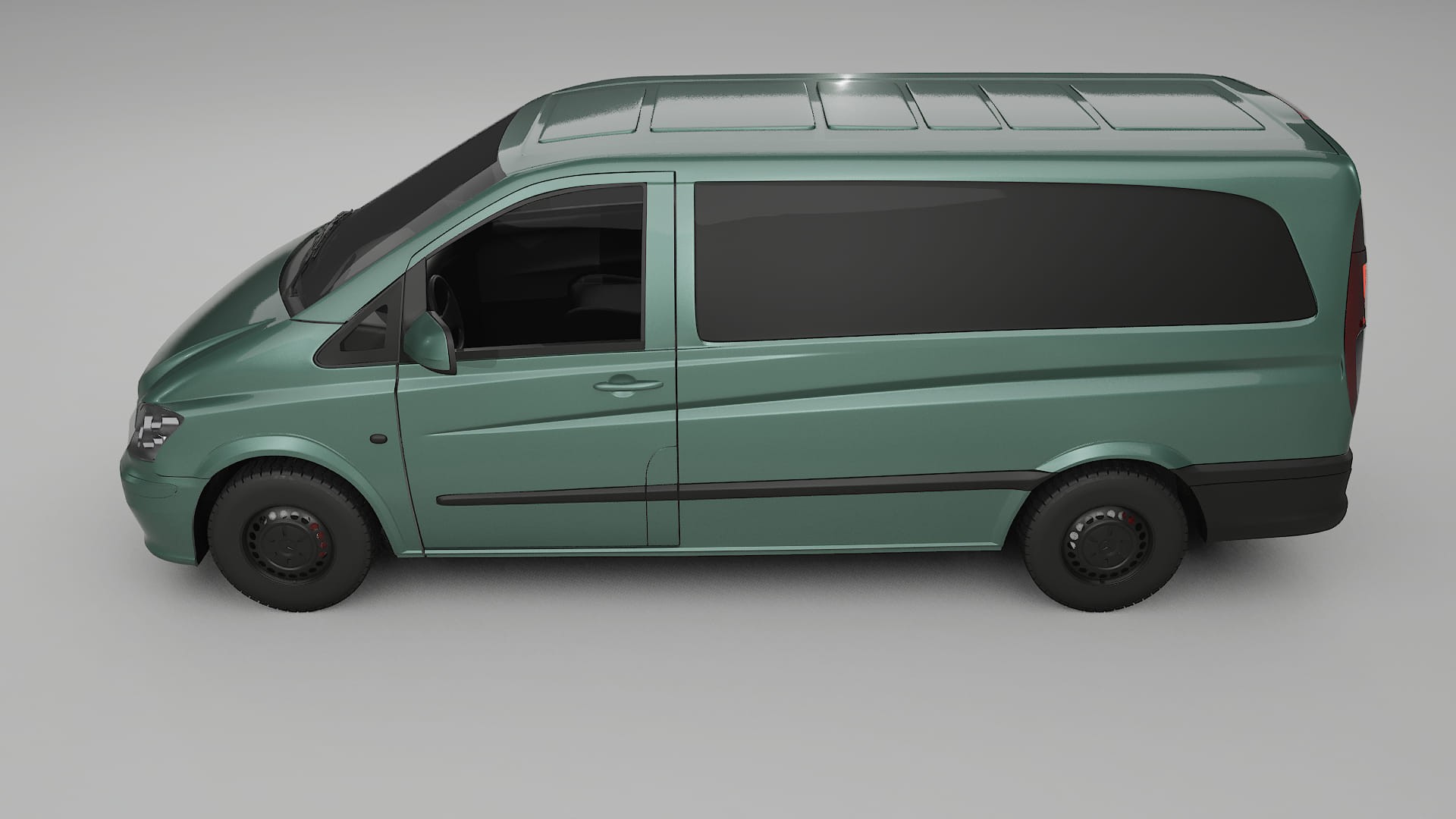 Mercedes Vito Short W639 facelift LCI TPU Lackskyddsfilm | EVERGREEN Färgskiftande PPF – Komplett Förskuret Kit