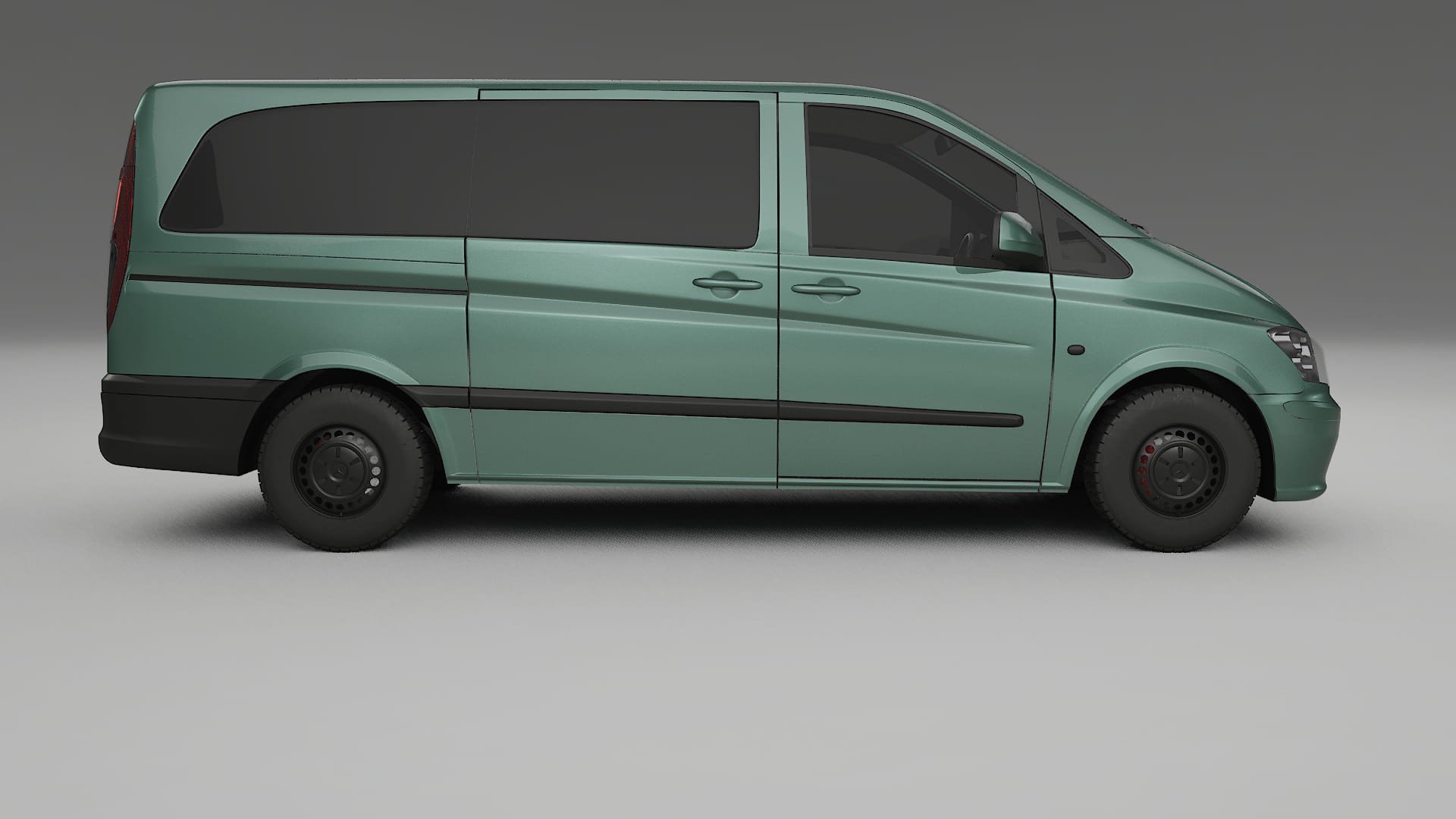Mercedes Vito Short W639 facelift LCI TPU Lackskyddsfilm | EVERGREEN Färgskiftande PPF – Komplett Förskuret Kit