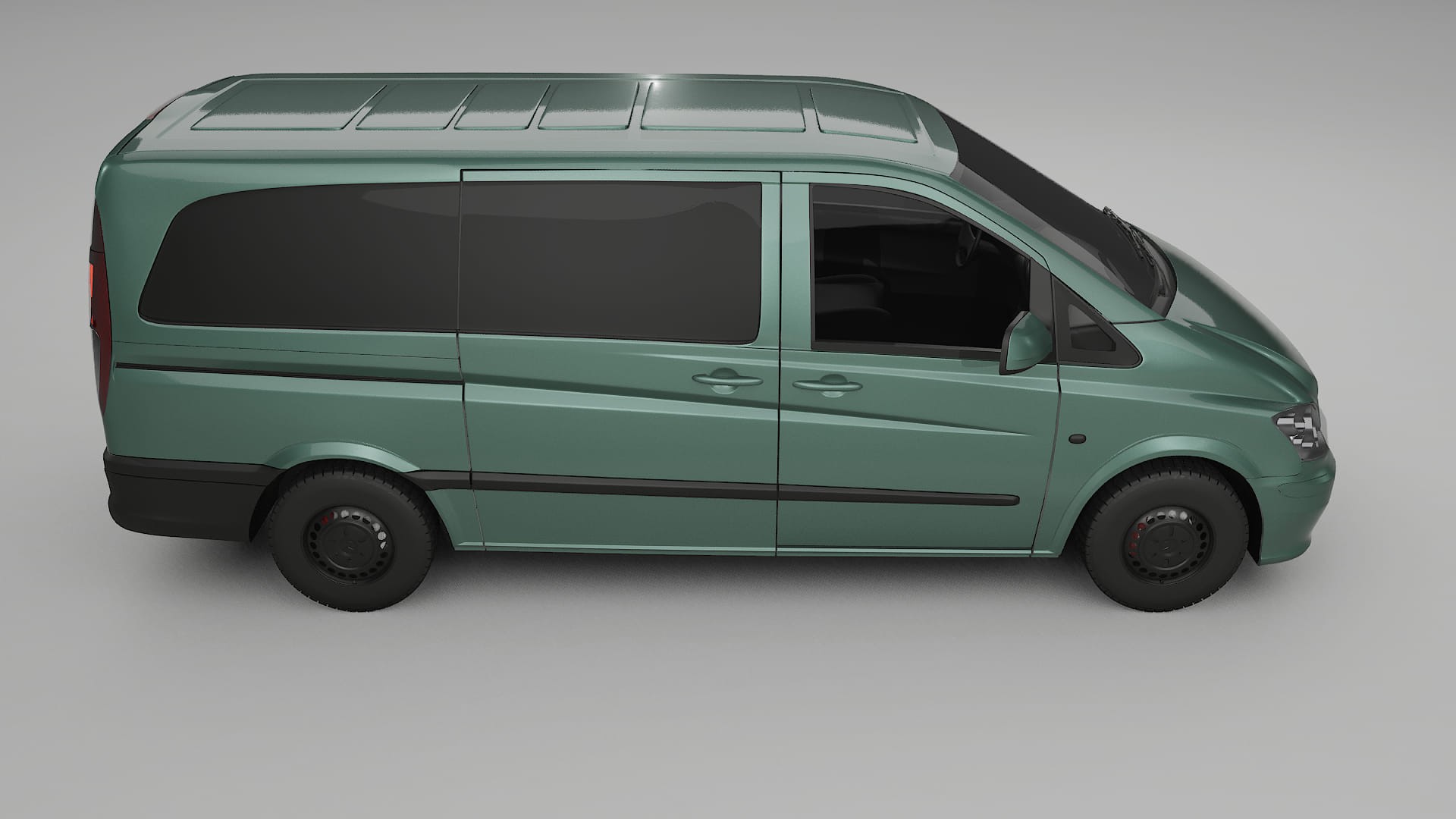 Mercedes Vito Short W639 facelift LCI TPU Lackskyddsfilm | EVERGREEN Färgskiftande PPF – Komplett Förskuret Kit