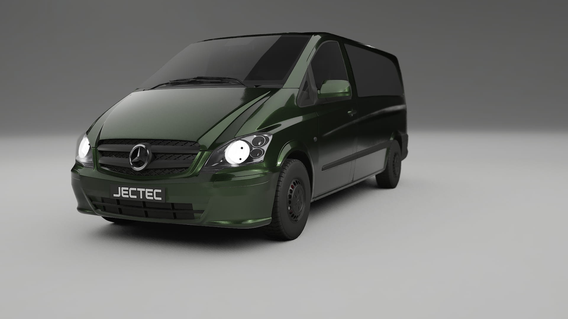 Mercedes Vito Short W639 facelift LCI TPU Lackskyddsfilm | LAGOON Färgskiftande PPF – Komplett Förskuret Kit