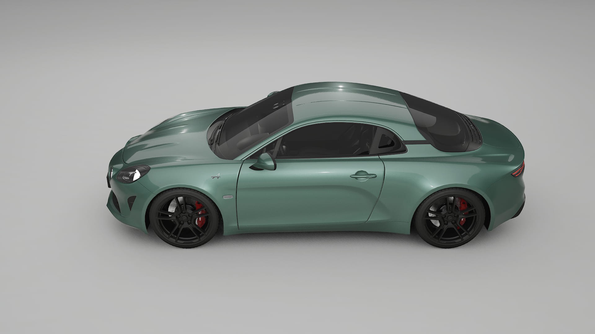 Renault Alpine A110 TPU Lackskyddsfilm | EVERGREEN Färgskiftande PPF – Komplett Förskuret Kit