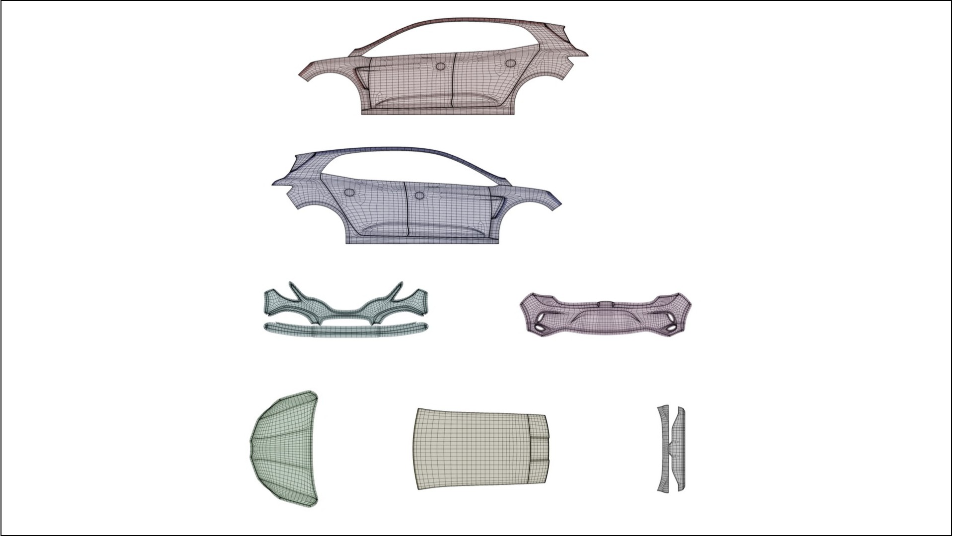 Renault Megane RS IV TPU Lackskyddsfilm | DUSTY Färgskiftande PPF – Komplett Förskuret Kit