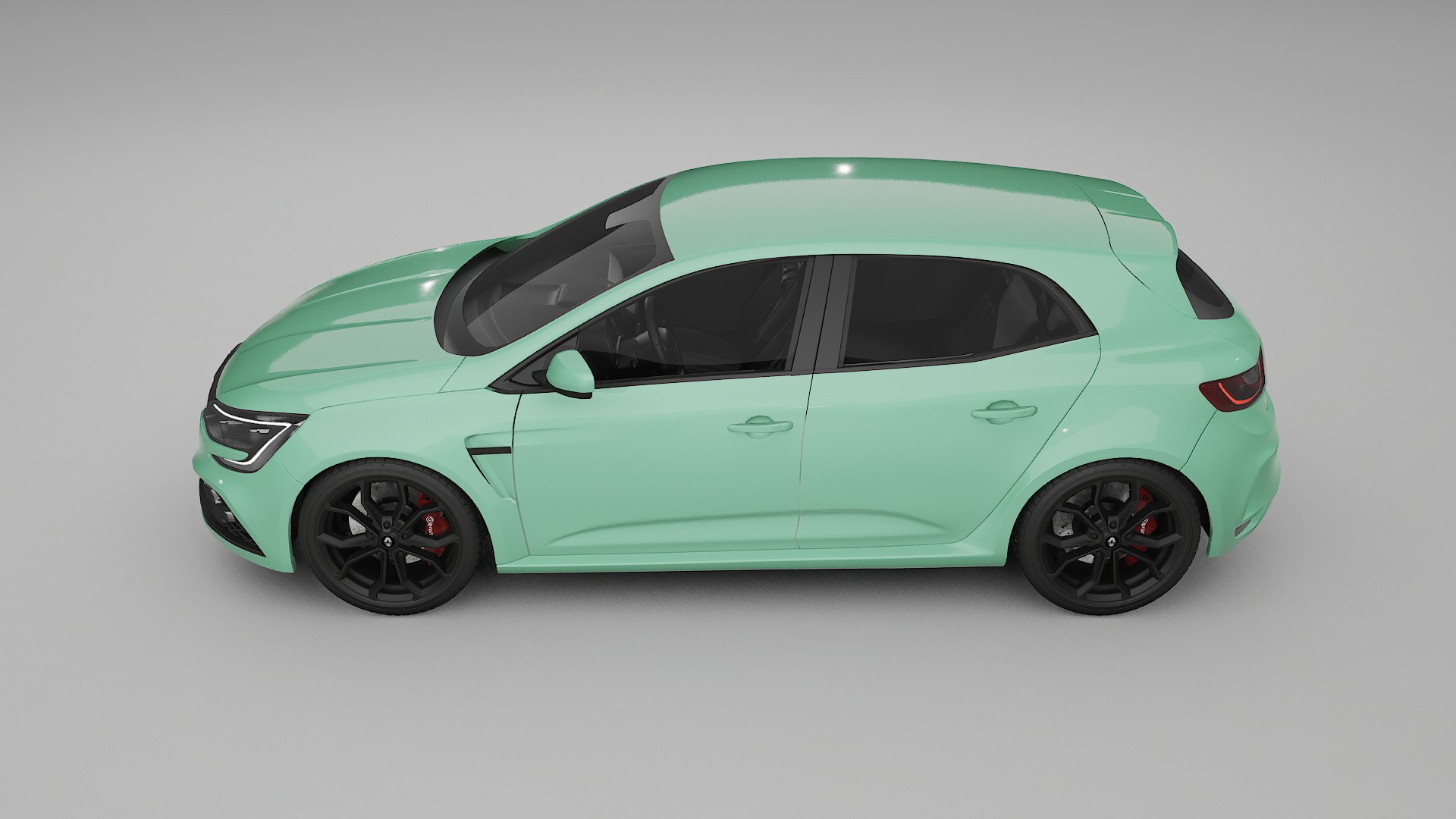 Renault Megane RS IV TPU Lackskyddsfilm | DUSTY Färgskiftande PPF – Komplett Förskuret Kit