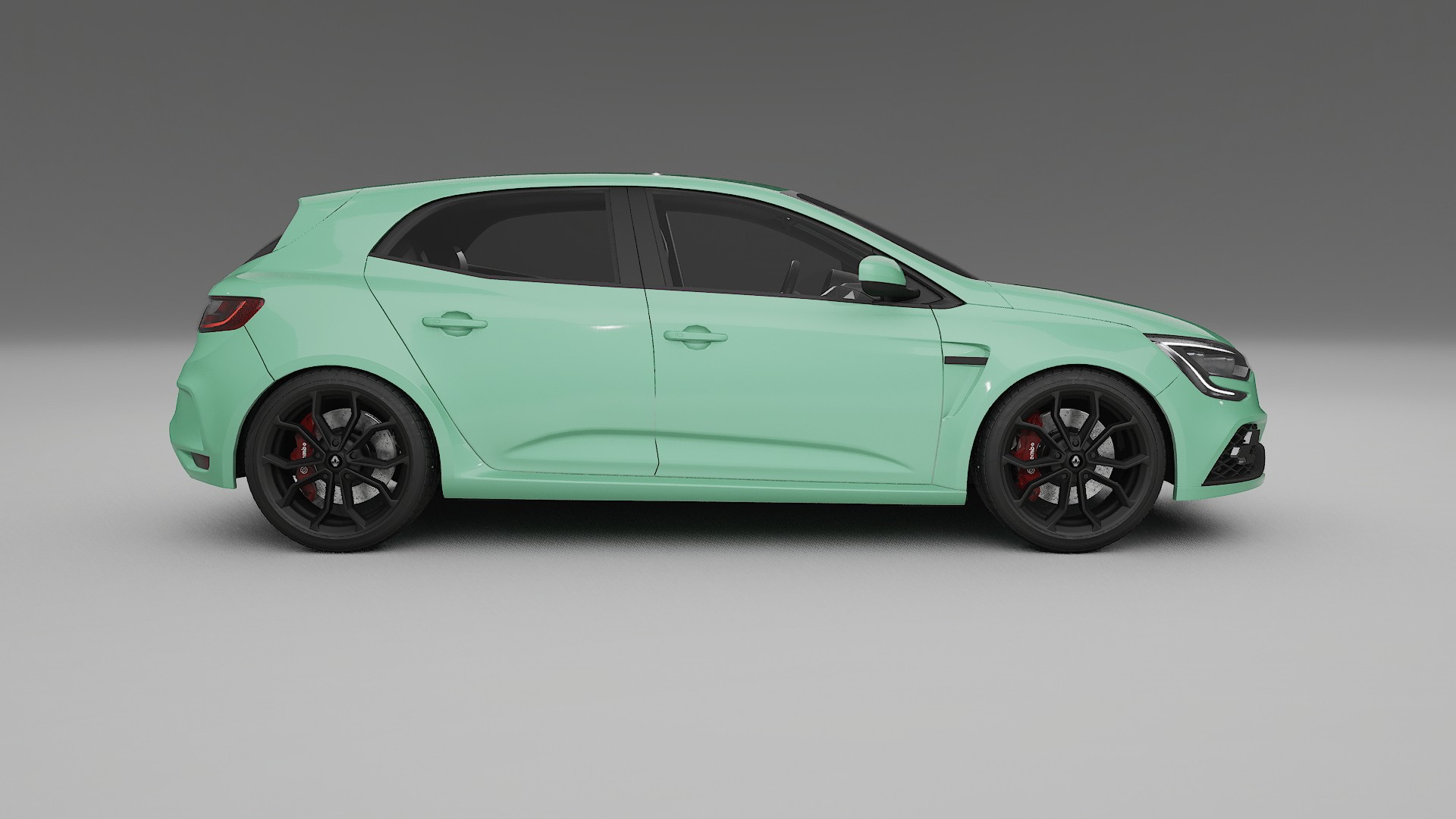 Renault Megane RS IV TPU Lackskyddsfilm | DUSTY Färgskiftande PPF – Komplett Förskuret Kit