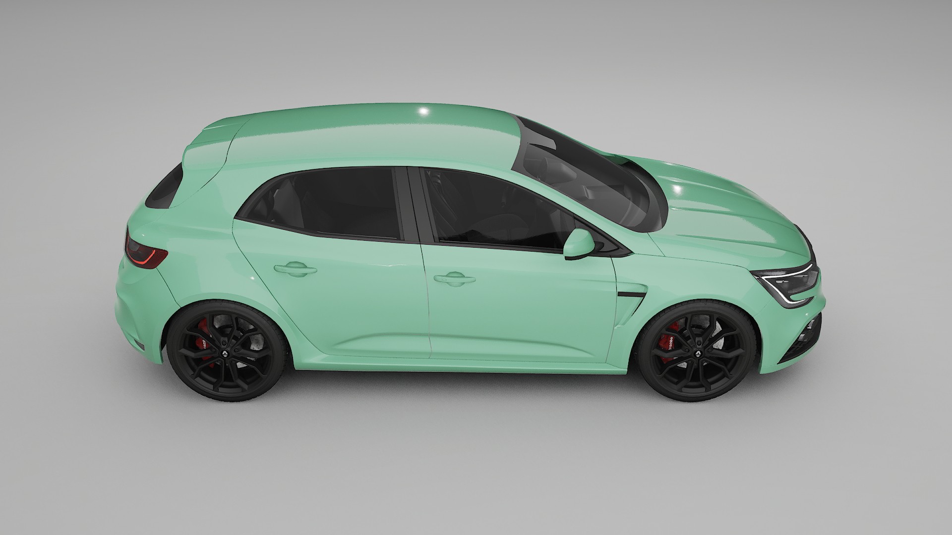 Renault Megane RS IV TPU Lackskyddsfilm | DUSTY Färgskiftande PPF – Komplett Förskuret Kit